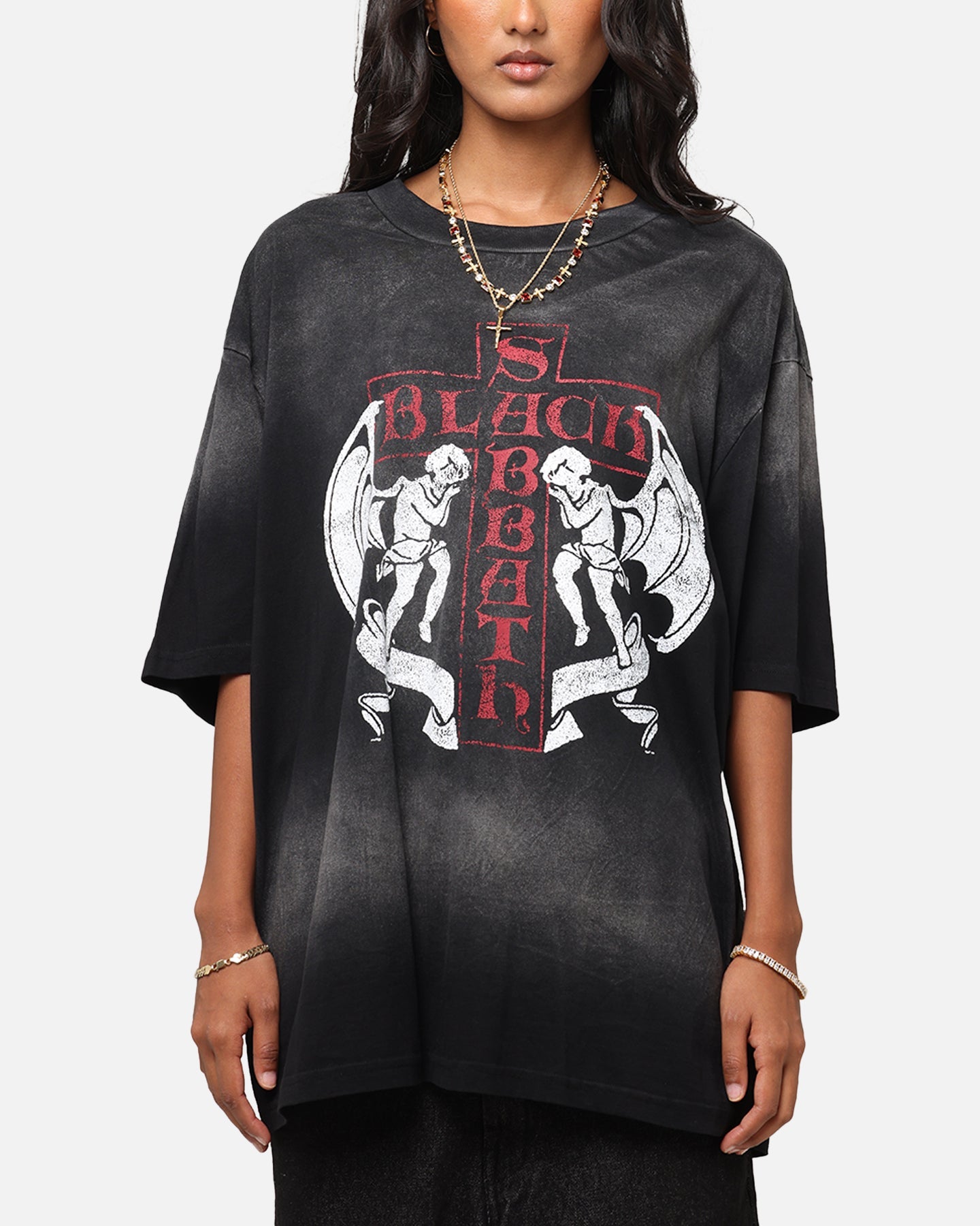Black Sabbath Sabbath Vintage T-Shirt Washed Black Style001