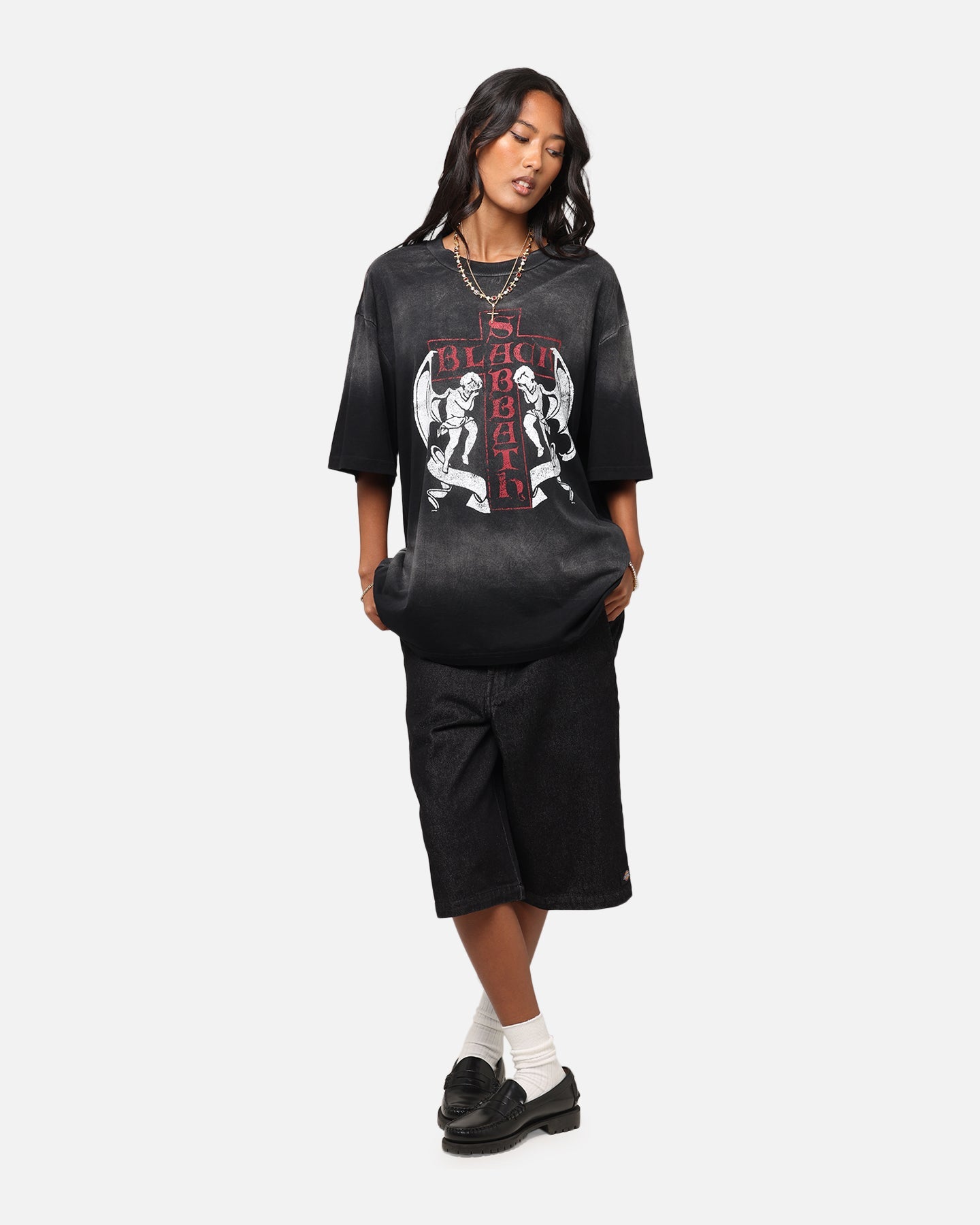 Black Sabbath Sabbath Vintage T-Shirt Washed Black Style001