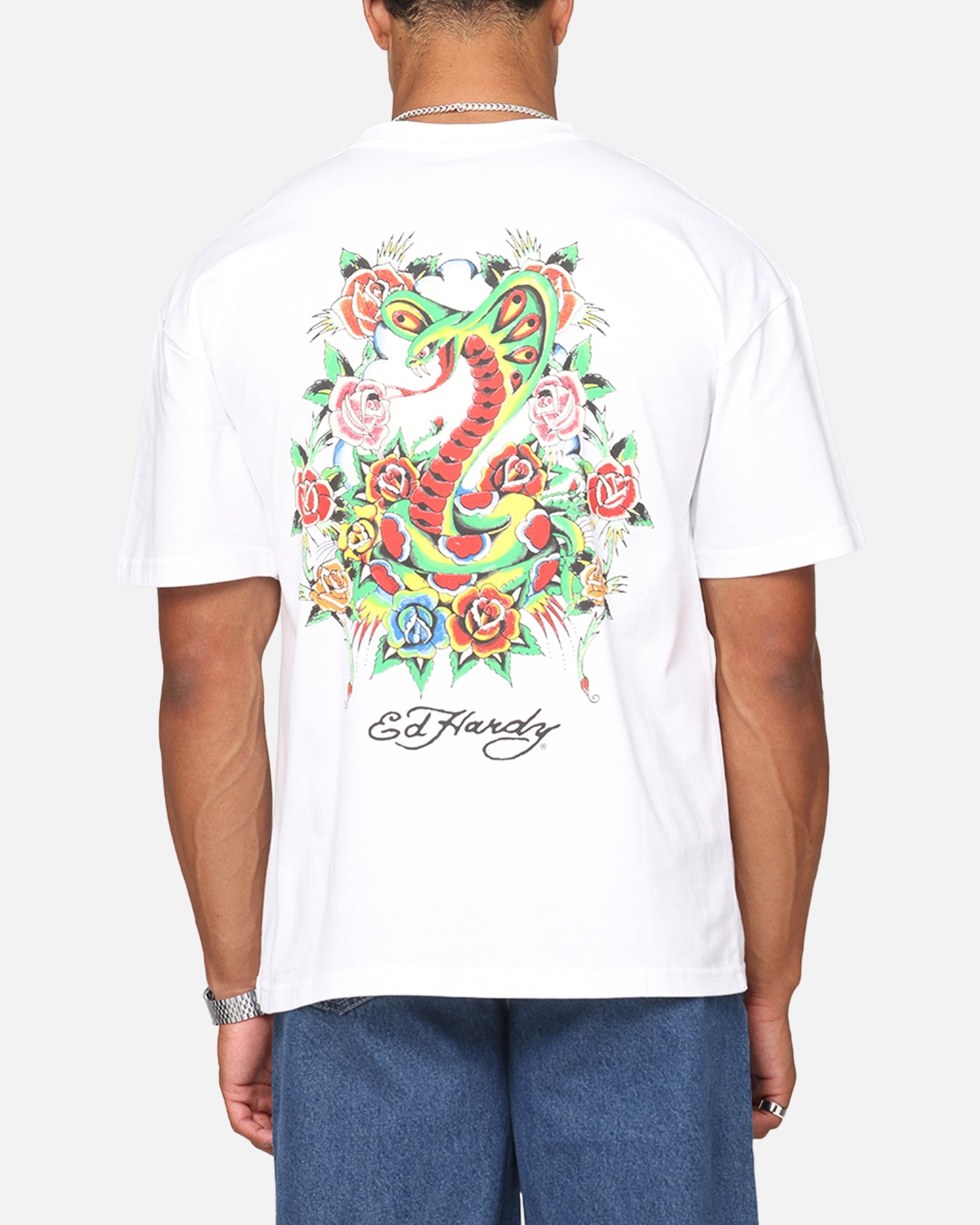 Ed Hardy Serpent T-Shirt White