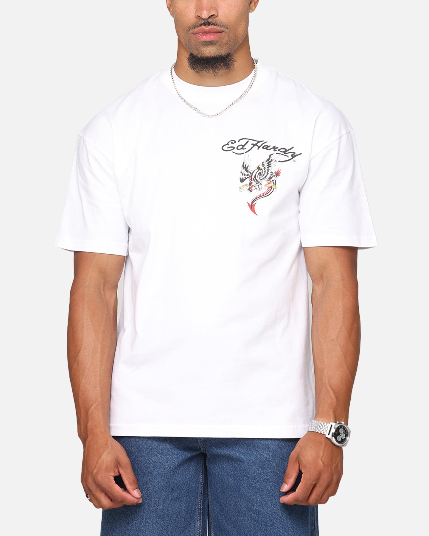 Ed Hardy Serpent T-Shirt White