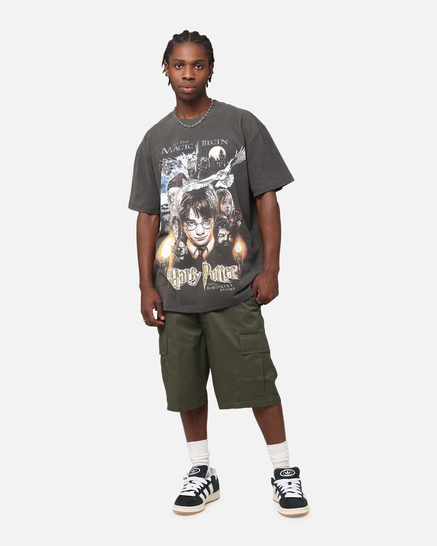 Goat Crew X Harry Potter Sorcerer's Stone Heavy T-Shirt Black Wash