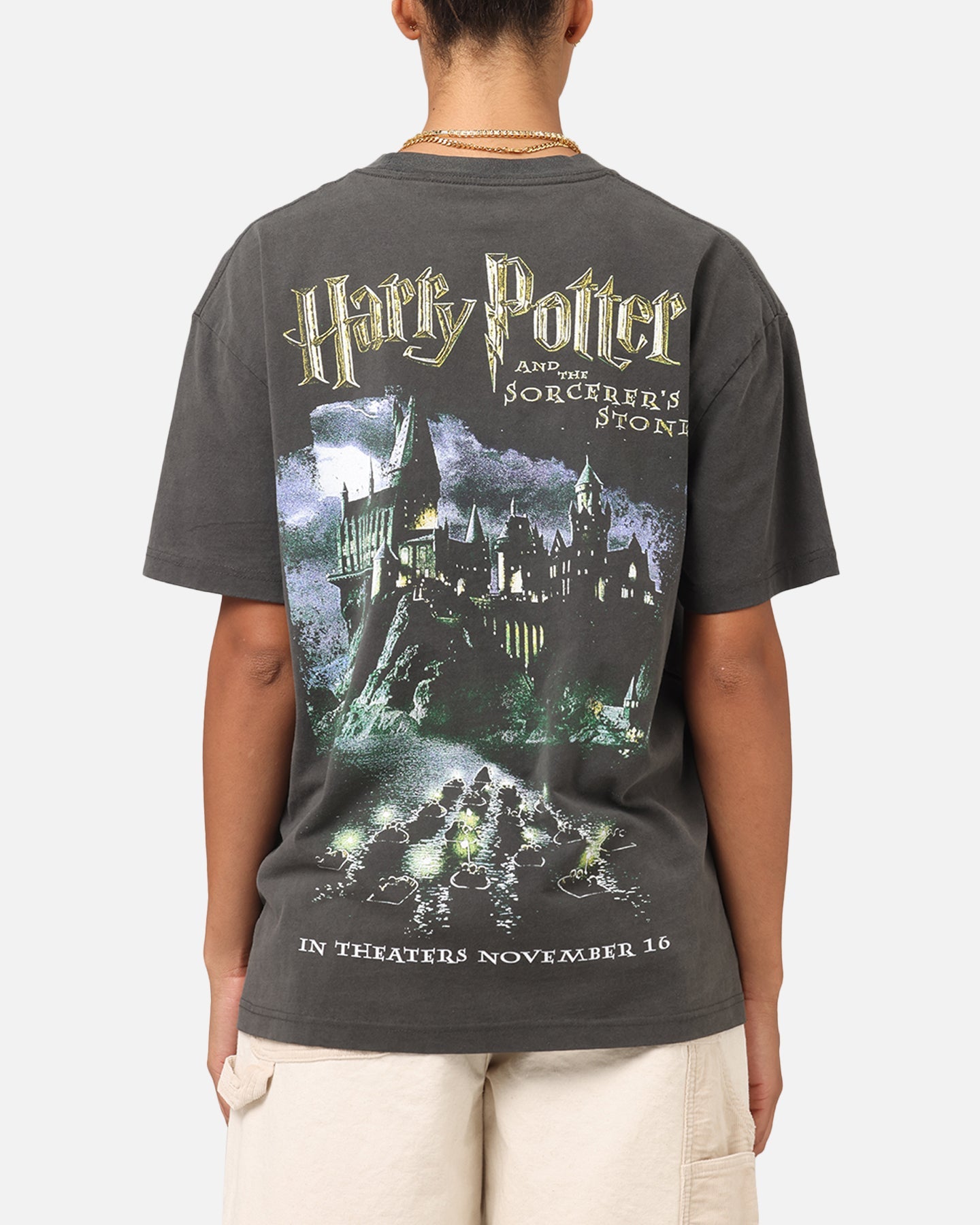 Goat Crew X Harry Potter Sorcerer's Stone Heavy T-Shirt Black Wash Style001
