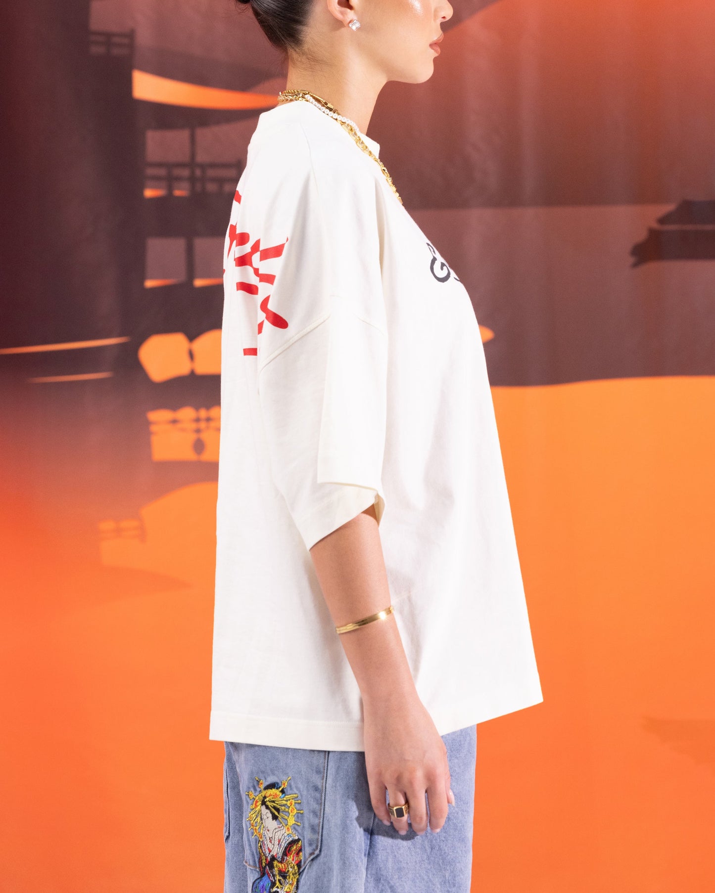 Ed Hardy Devil T-Shirt Off White Style001