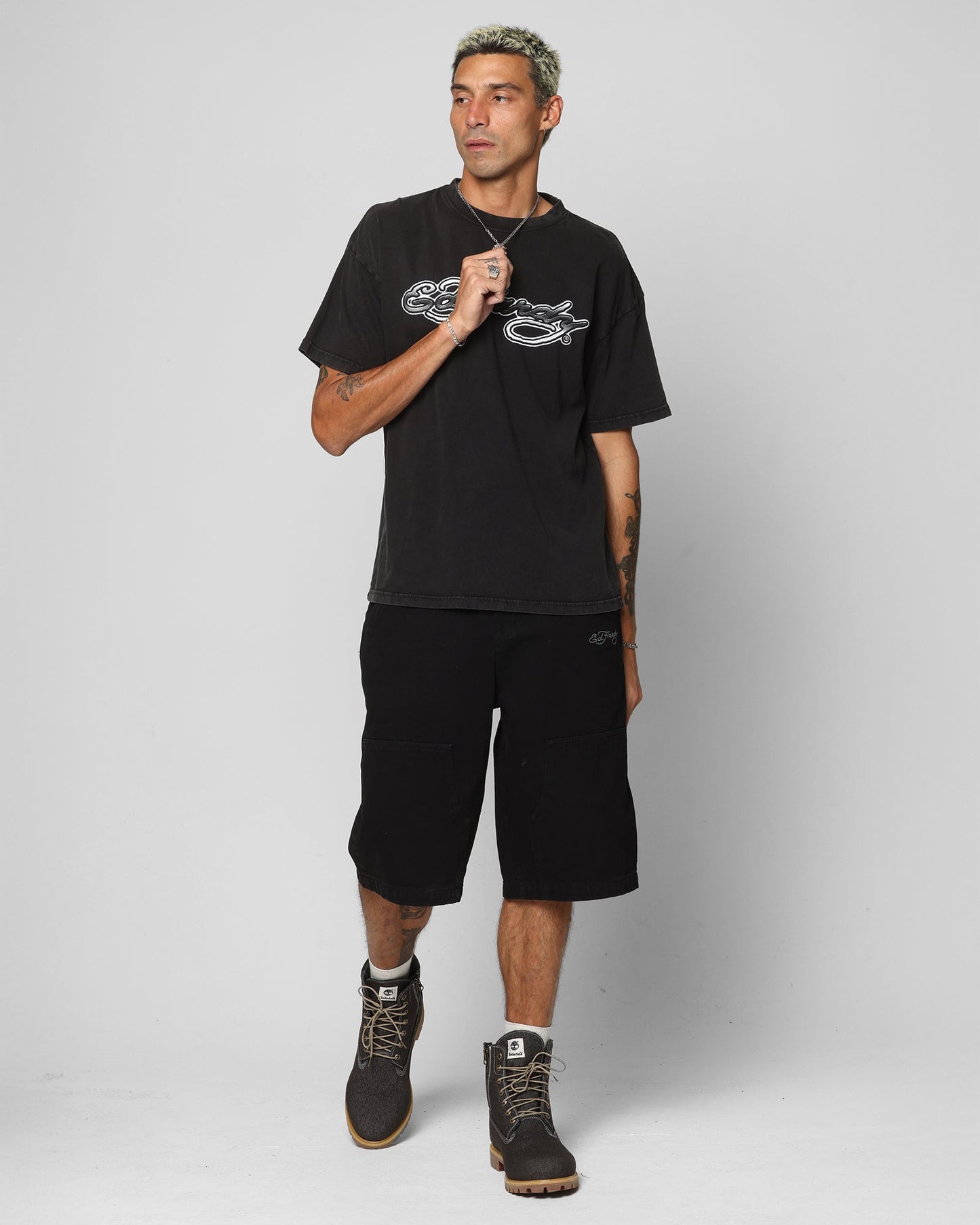Ed Hardy Tribal T-Shirt Black
