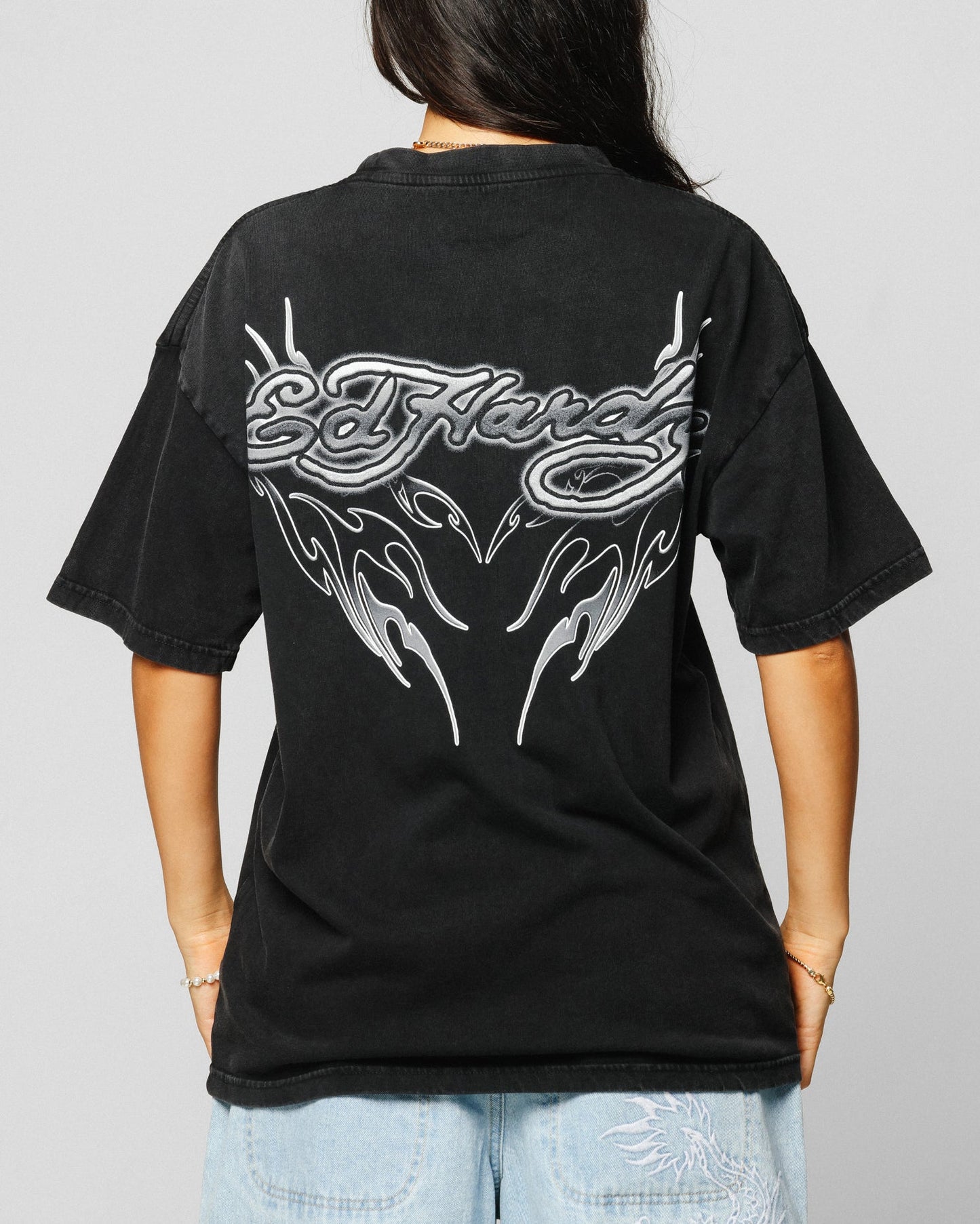 Ed Hardy Tribal T-Shirt Black Style001
