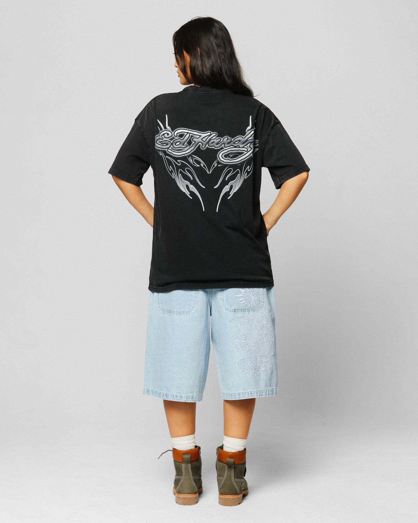 Ed Hardy Tribal T-Shirt Black Style001