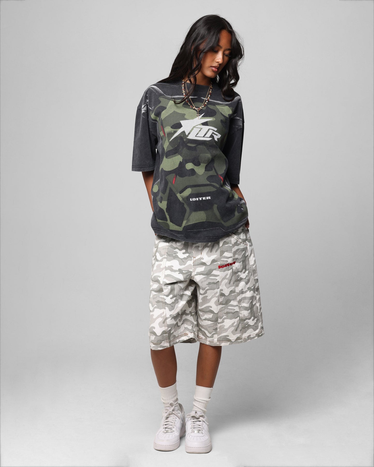 Loiter Motocross Vintage T-Shirt Vintage Black Style001