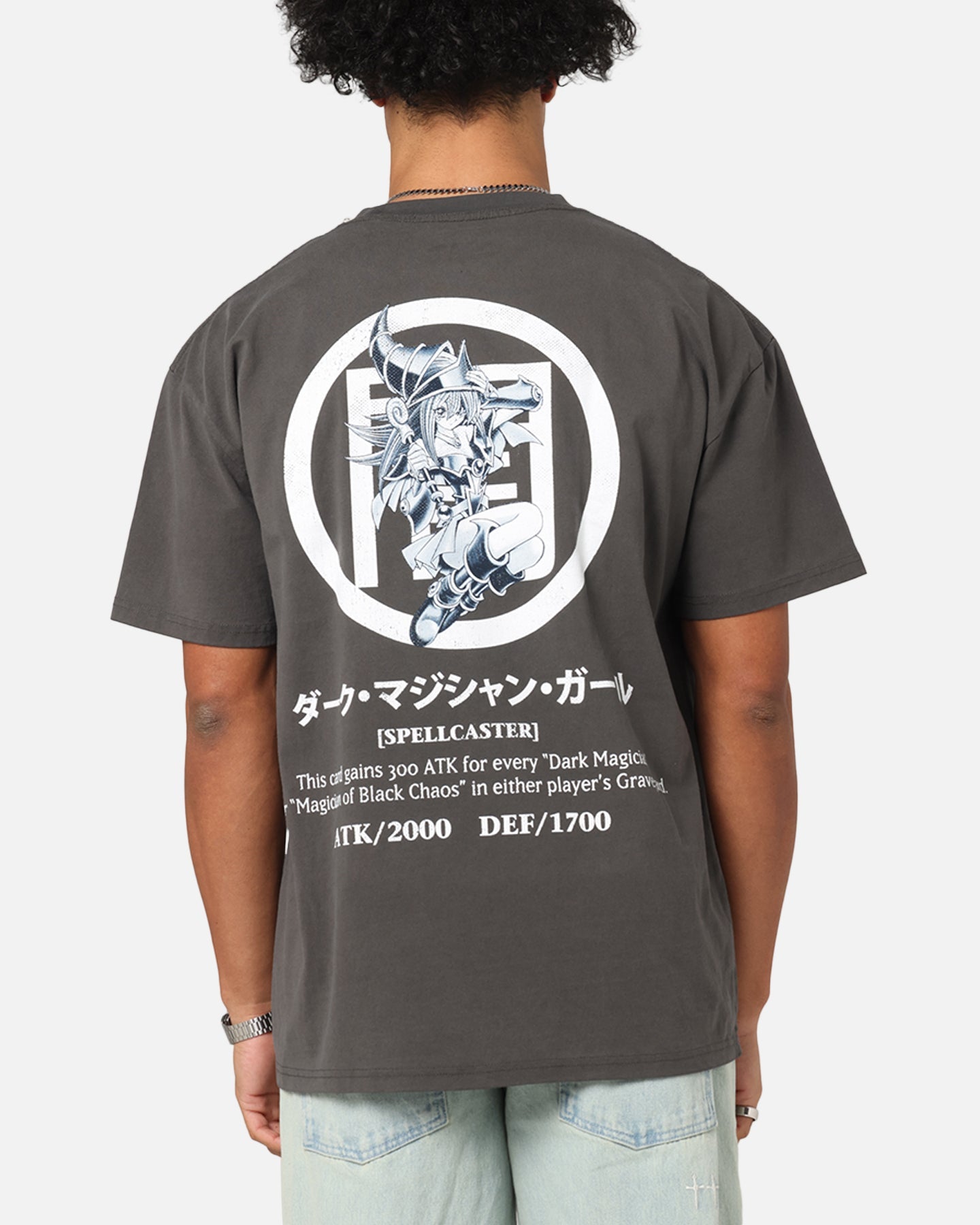 Goat Crew X Yu-Gi-Oh! Dark Magician Girl Card Heavy T-Shirt Black Wash