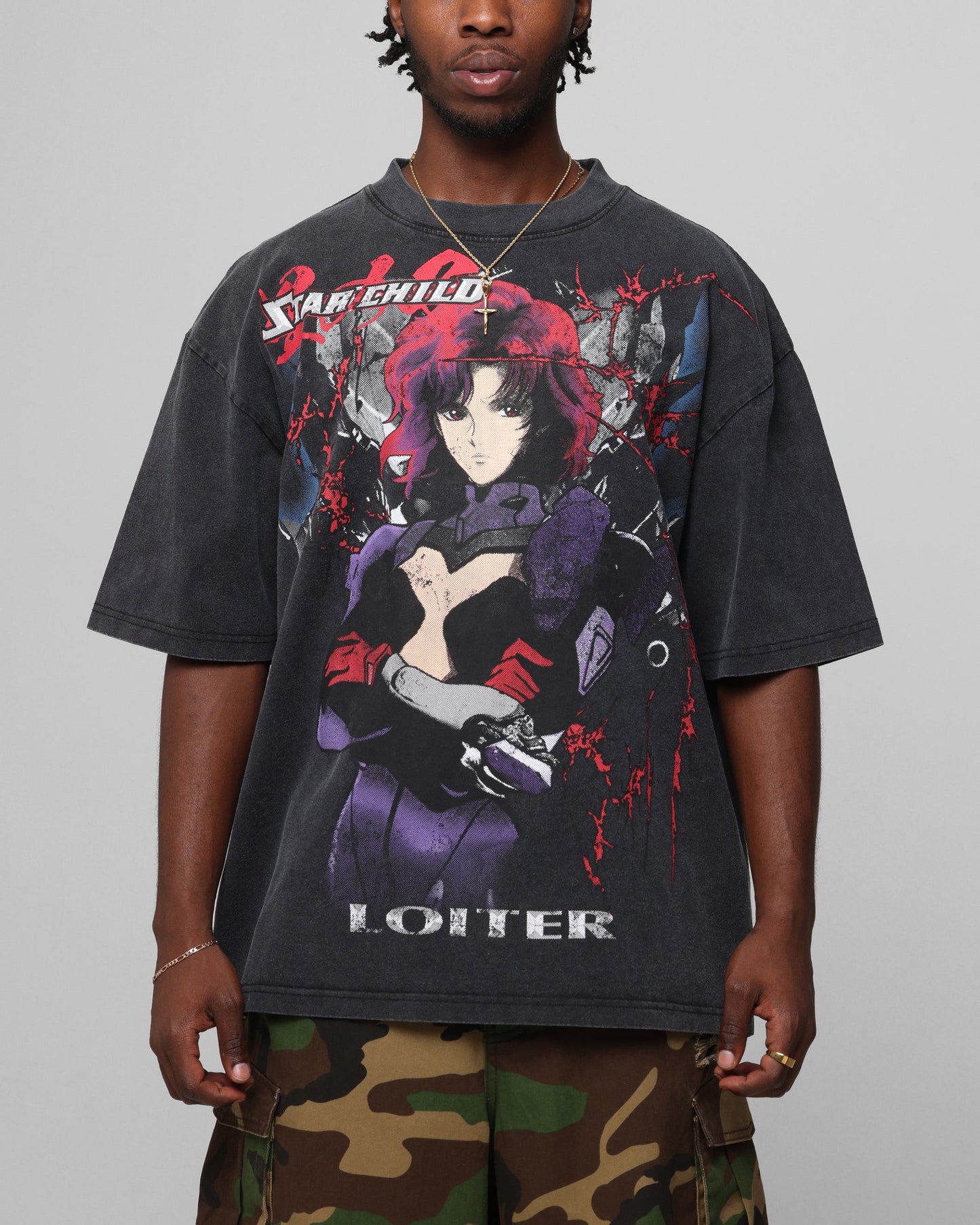 Loiter Valkyrie Vintage T-Shirt Black Wash