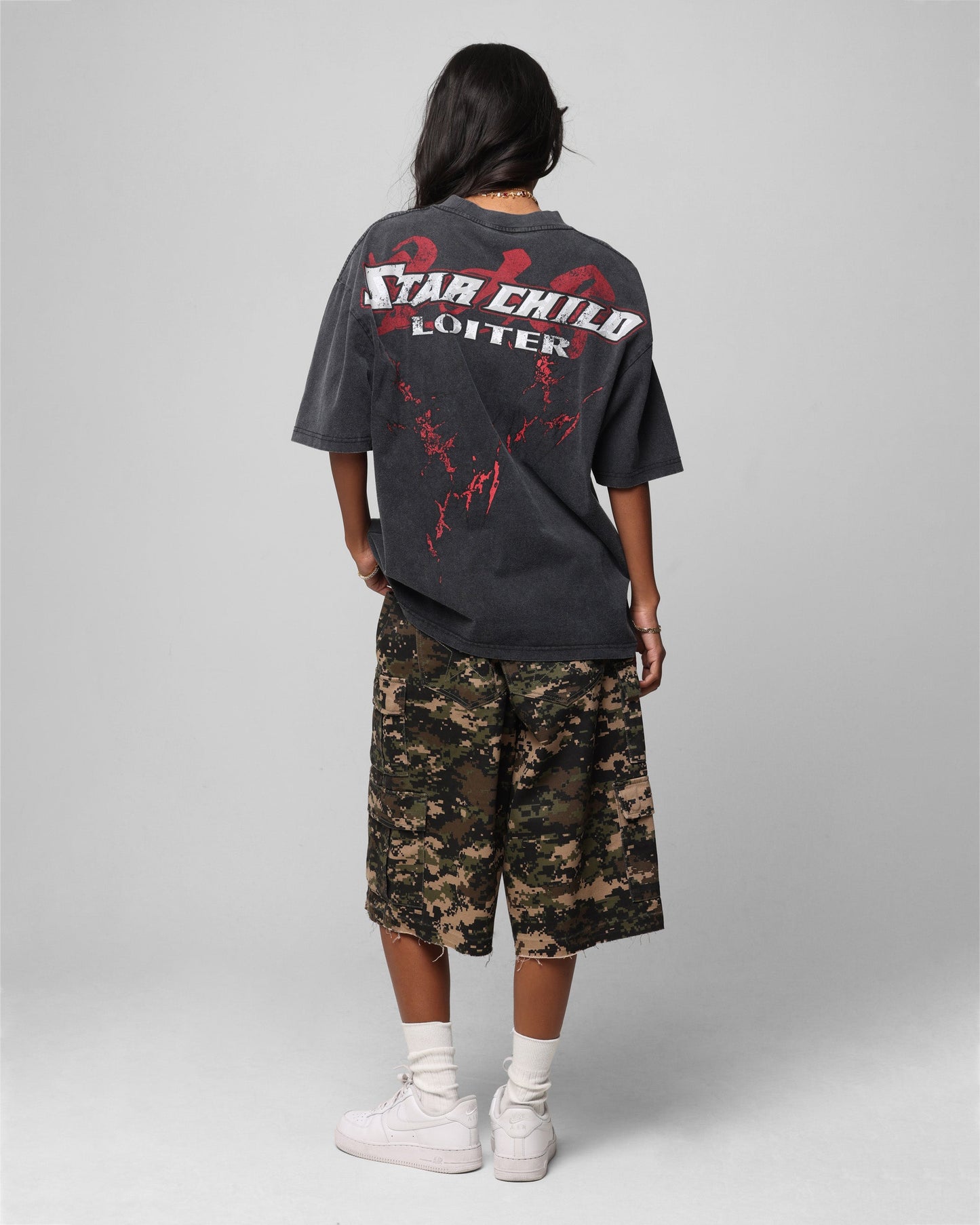 Loiter Valkyrie Vintage T-Shirt Black Wash Style001