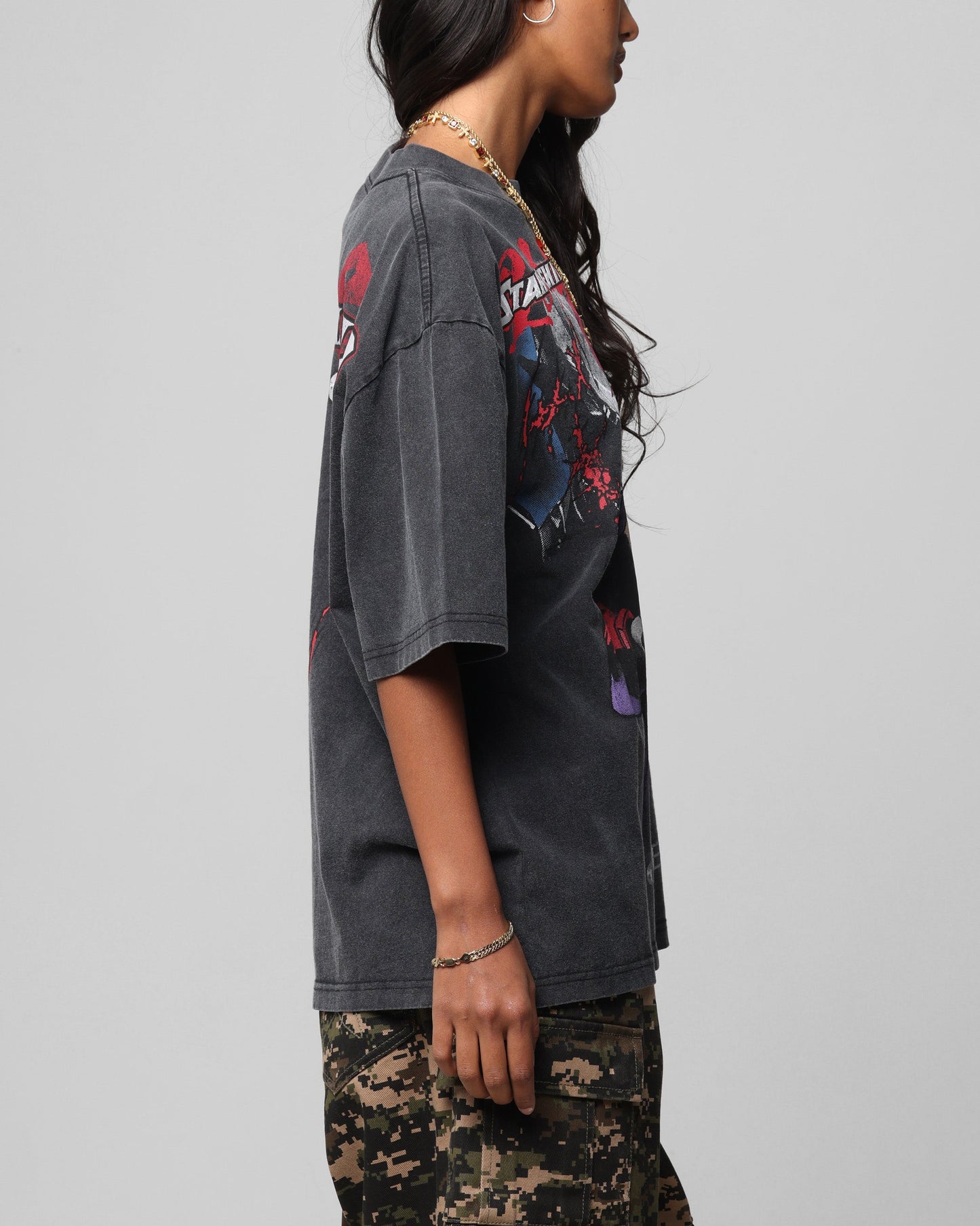Loiter Valkyrie Vintage T-Shirt Black Wash Style001