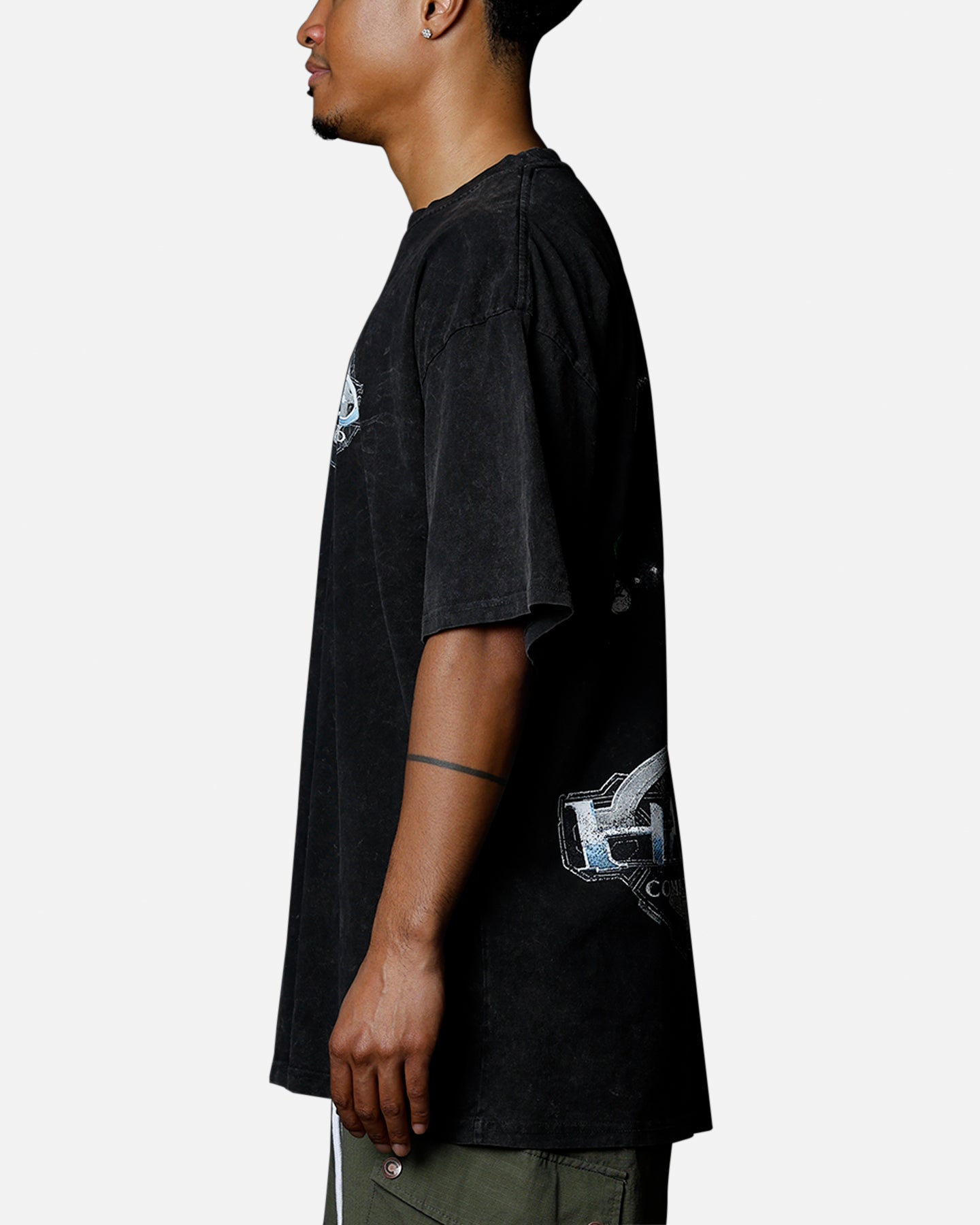 Goat Crew X Halo Halo Combat Evolved Vintage T-Shirt Black Acidwash