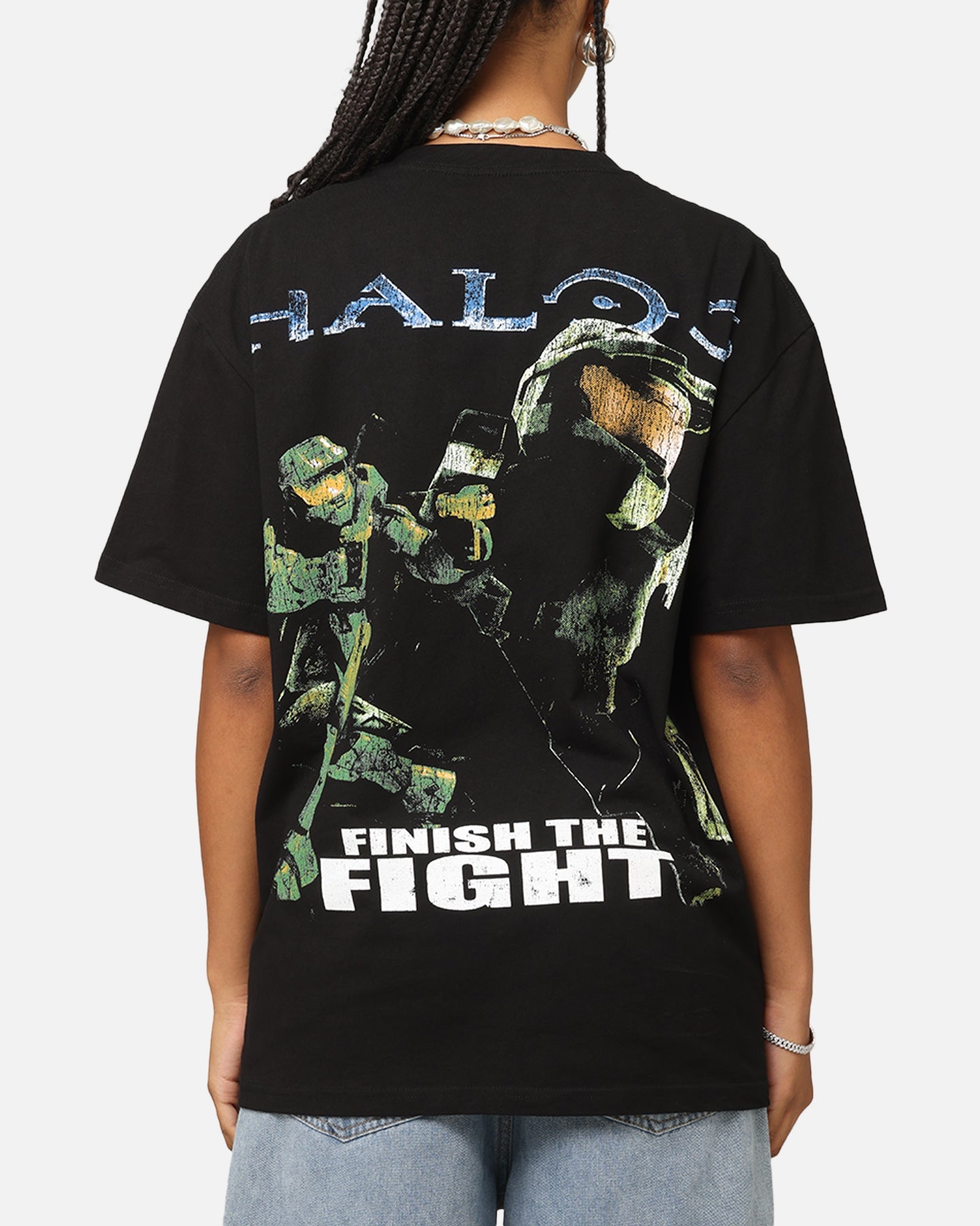 Goat Crew X Halo Big Head Heavyweight T-Shirt Black Style001