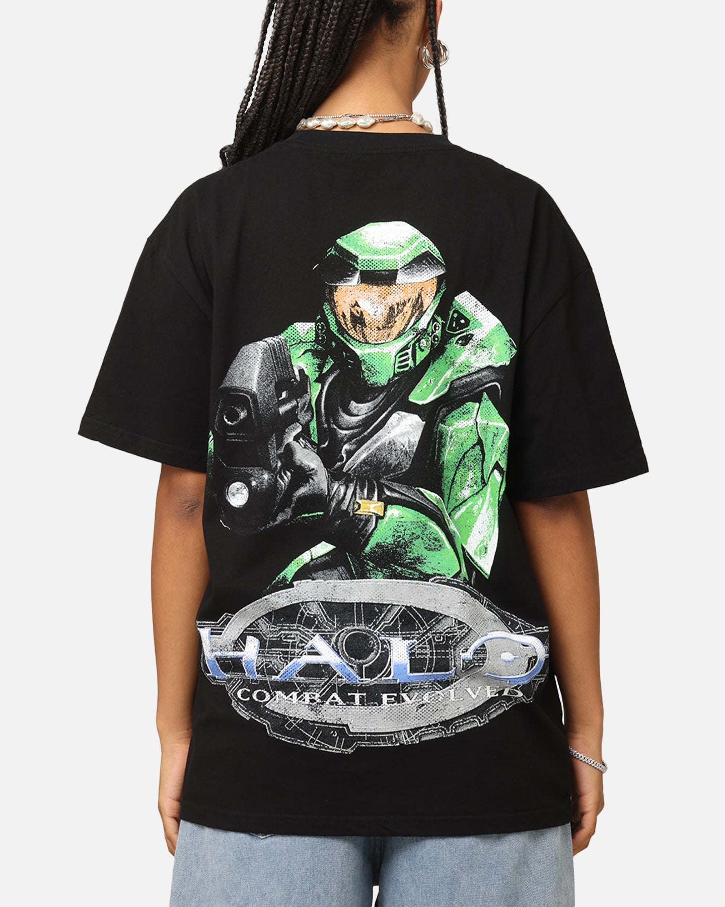 Goat Crew X Halo Halo Combat Evolved Heavyweight T-Shirt Black Style001