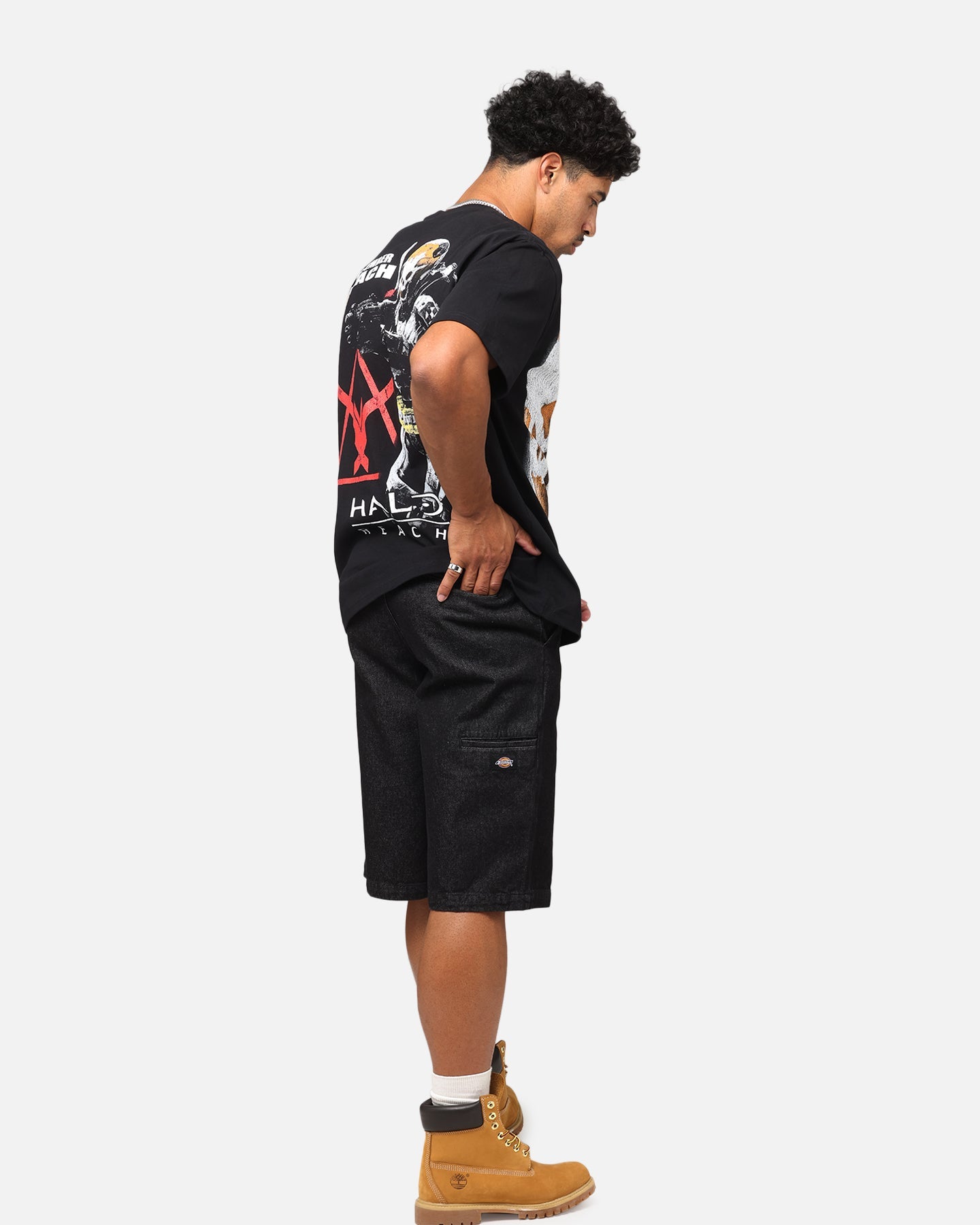 Goat Crew X Halo Halo Reach Emile Big Head Heavyweight T-Shirt Black