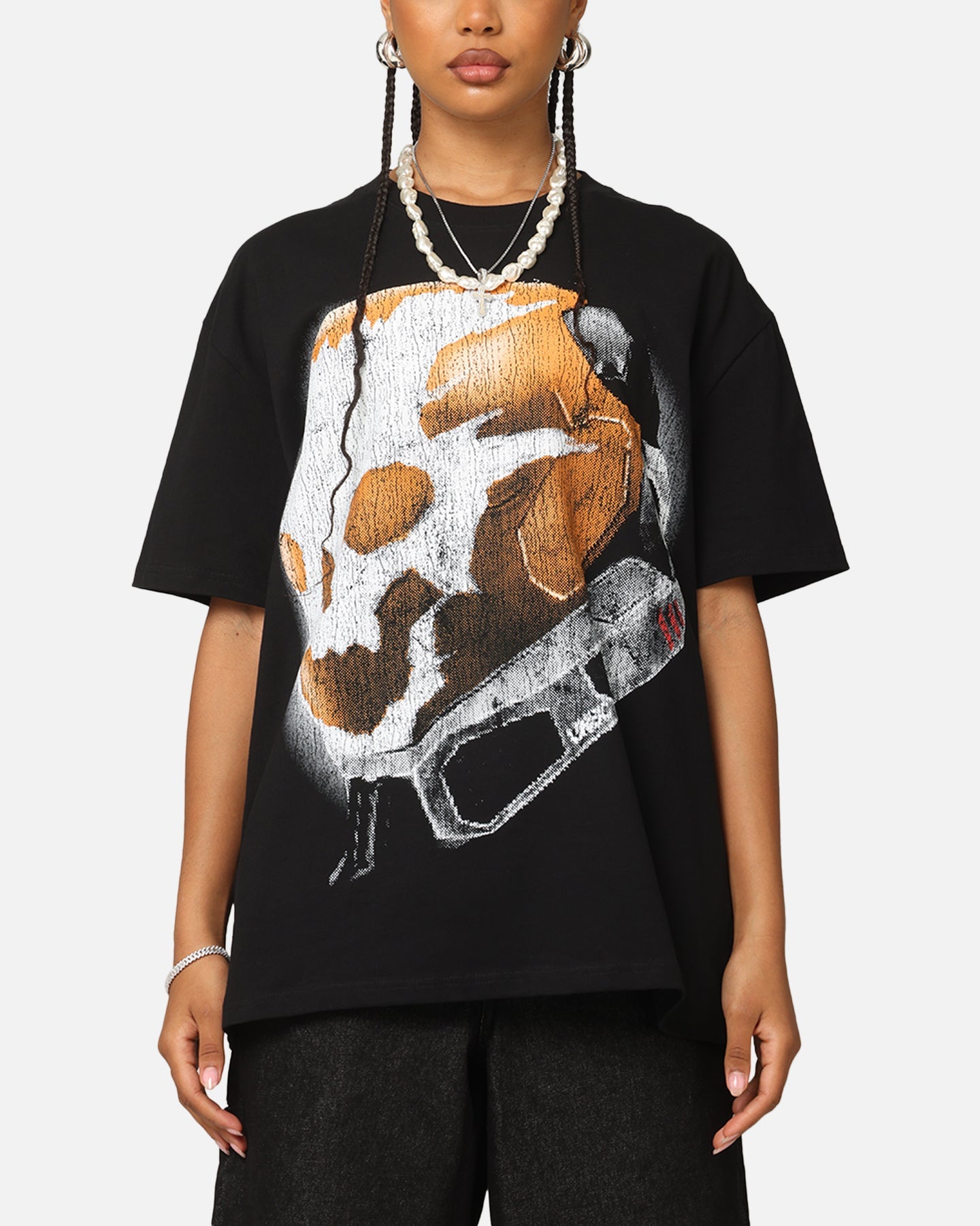 Goat Crew X Halo Halo Reach Emile Big Head Heavyweight T-Shirt Black Style001