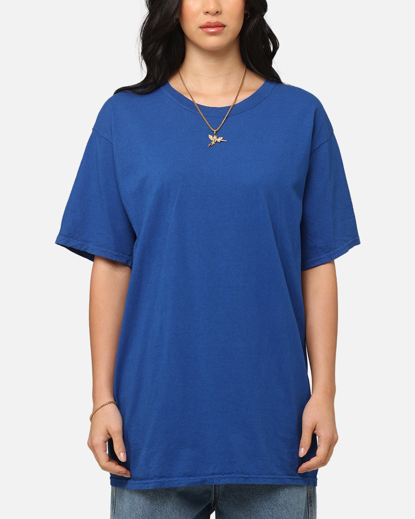 Culture Kings Basic T-Shirt Cobalt Blue Style001