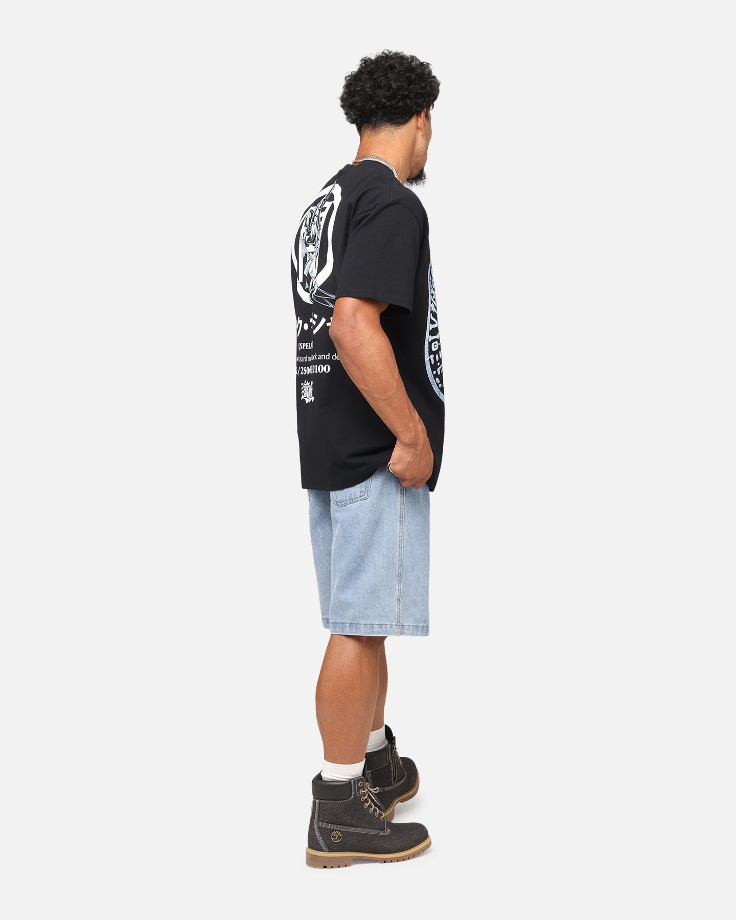 Goat Crew X Yu-Gi-Oh! Dark Magician Card Heavyweight T-Shirt Black