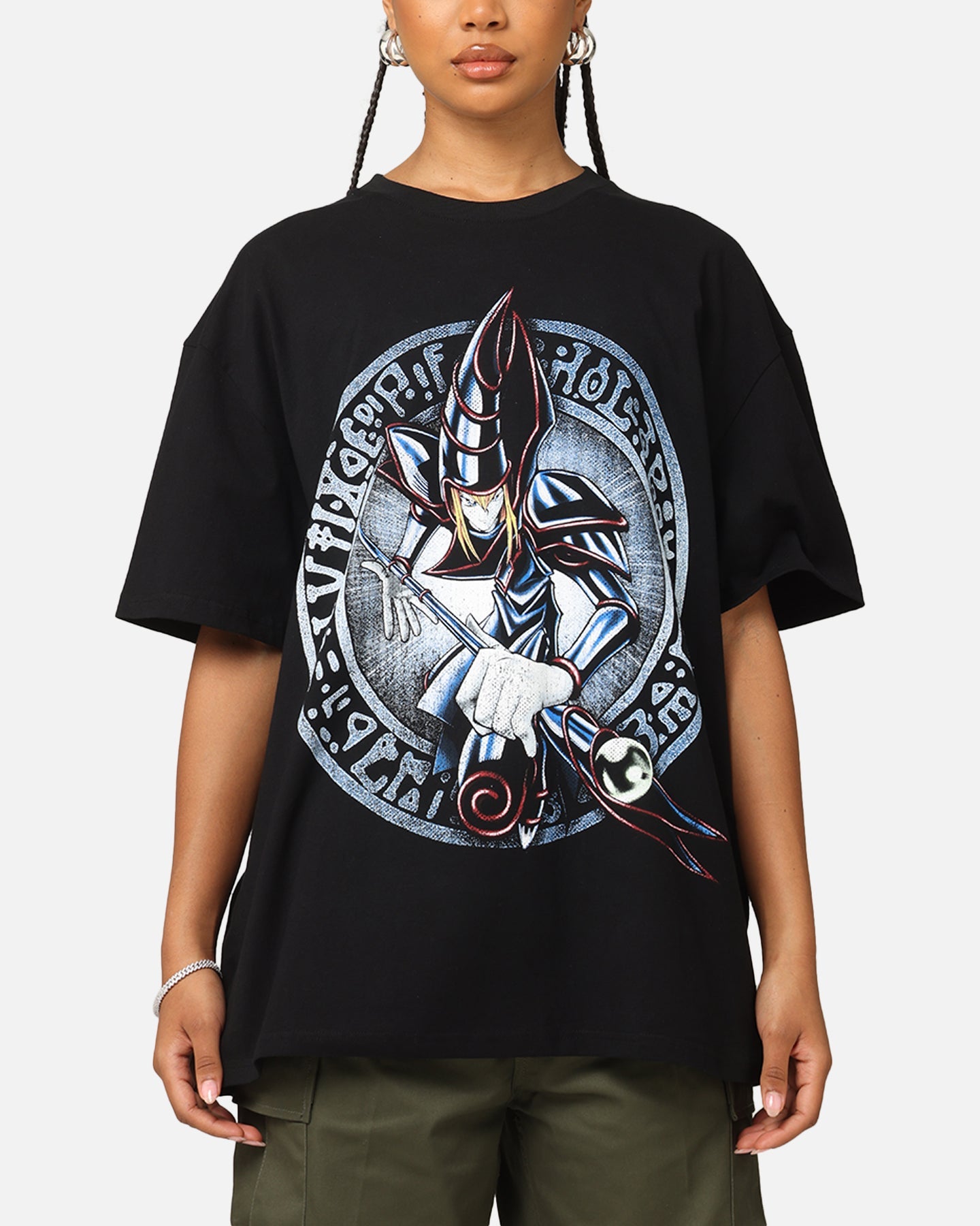 Goat Crew X Yu-Gi-Oh! Dark Magician Card Heavyweight T-Shirt Black Style001
