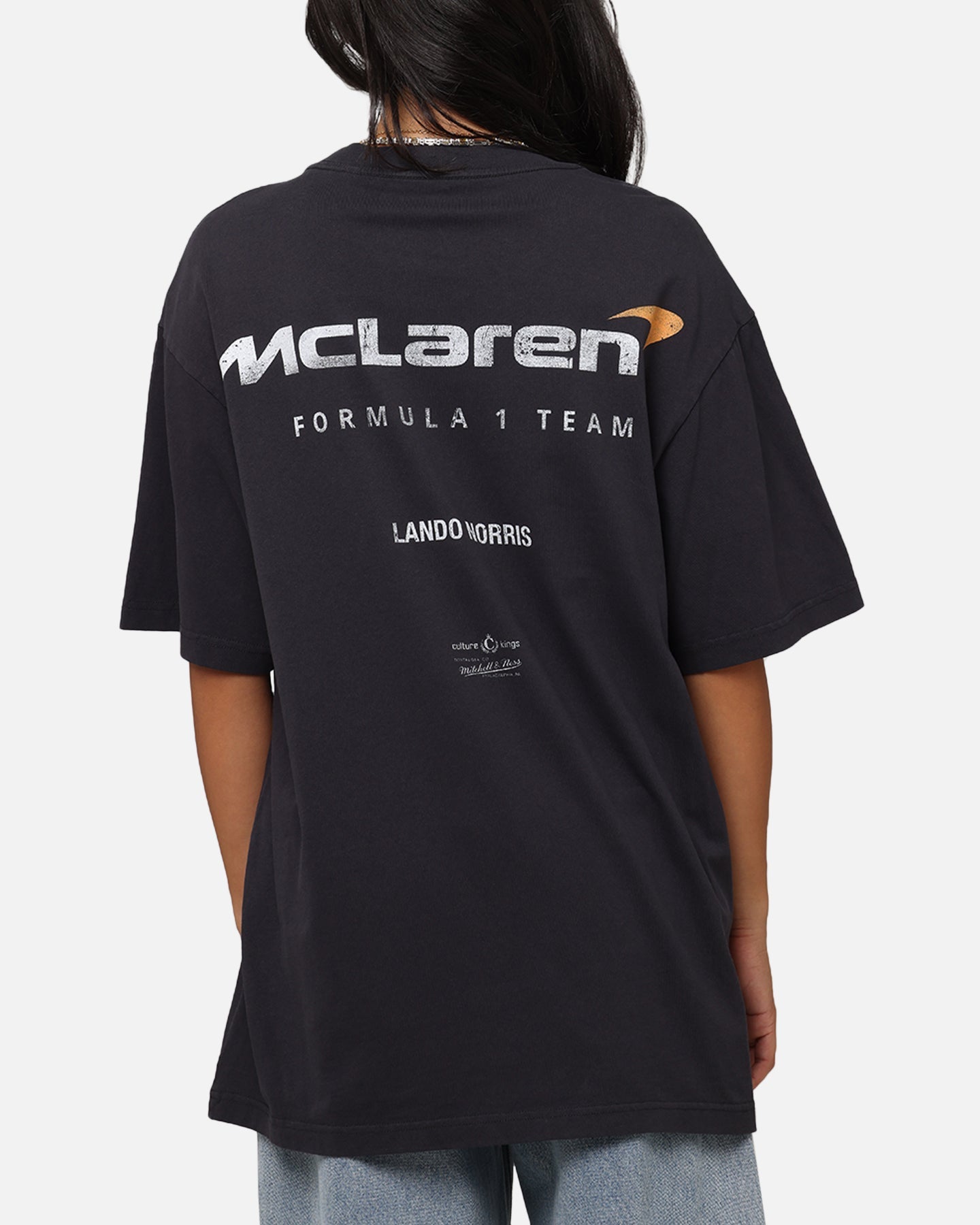 Mitchell & Ness X Mclaren Lando Norris Helmet T-Shirt Faded Black Style001