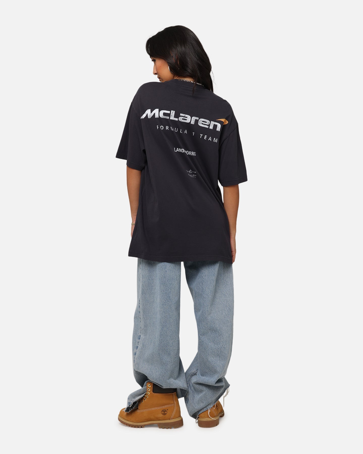 Mitchell & Ness X Mclaren Lando Norris Helmet T-Shirt Faded Black Style001