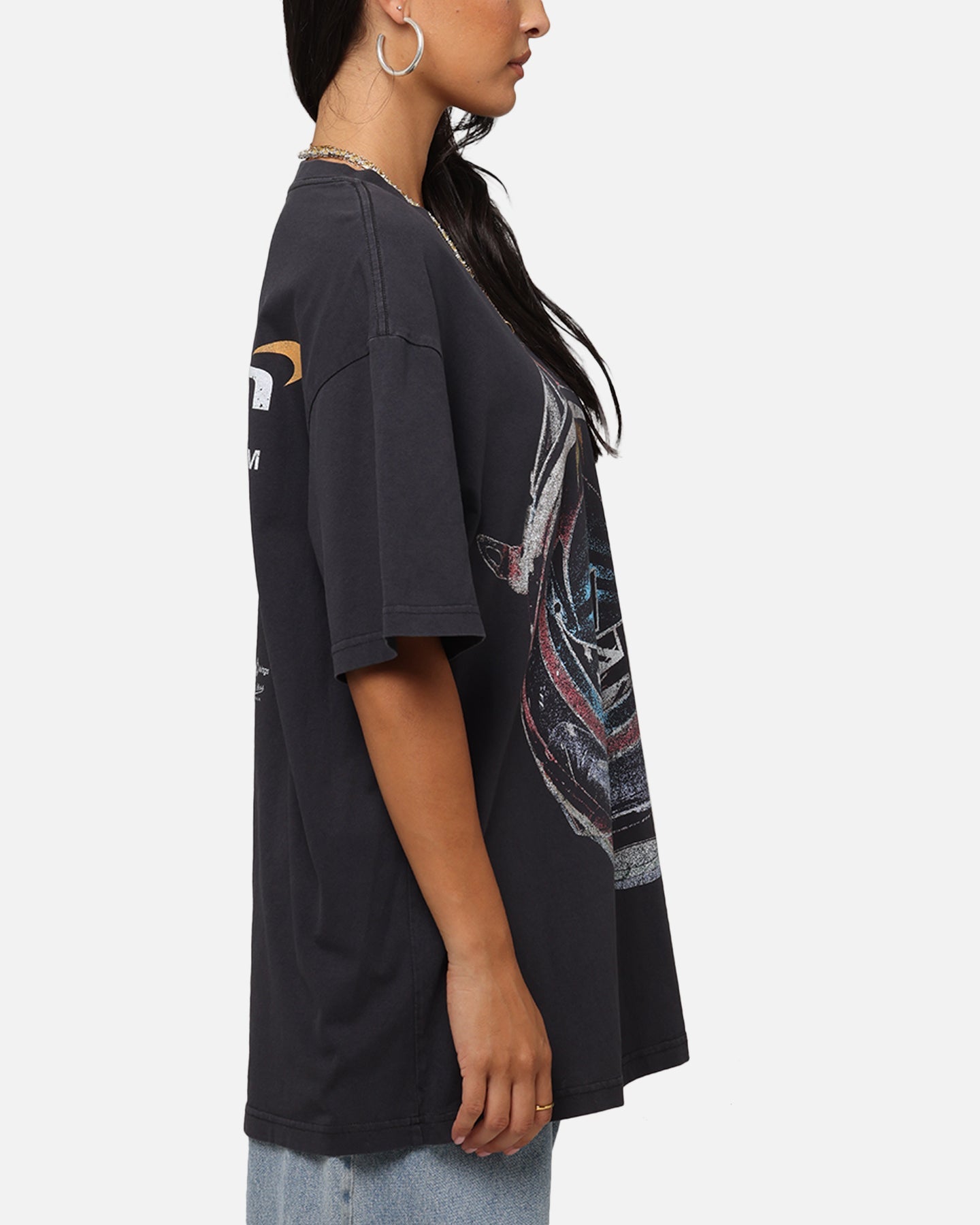 Mitchell & Ness X Mclaren Oscar Piastri Helmet T-Shirt Faded Black Style001