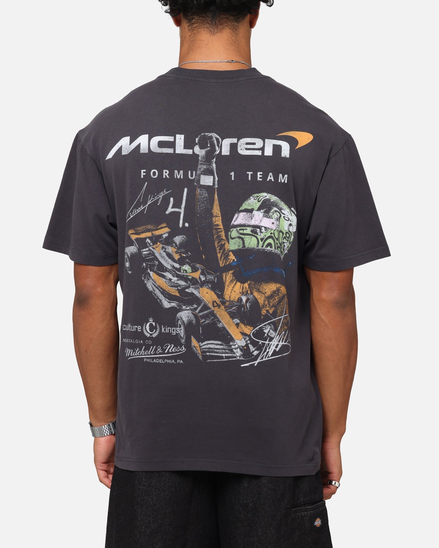 Mitchell & Ness X Mclaren Lando Norris Victory T-Shirt Faded Black