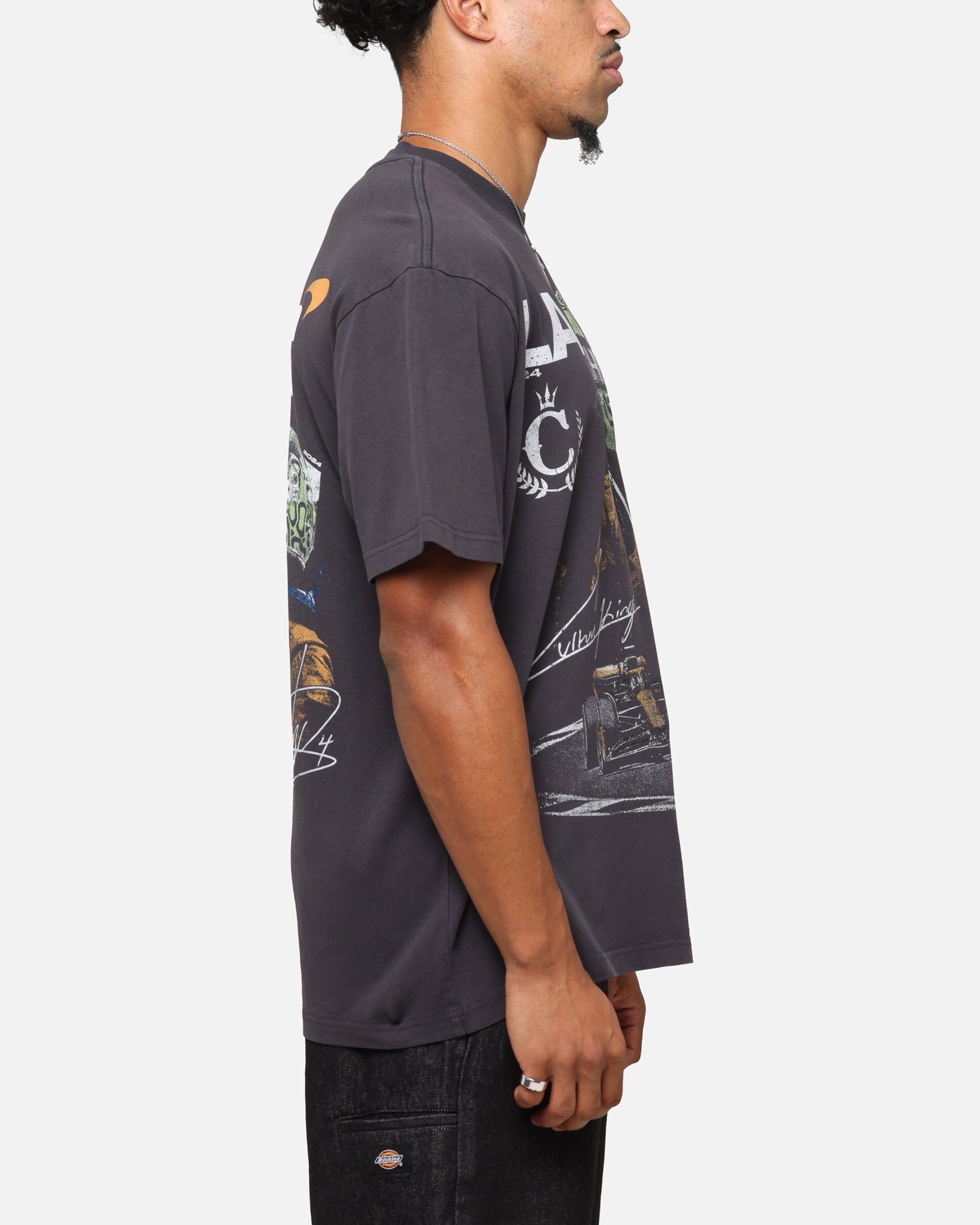 Mitchell & Ness X Mclaren Lando Norris Victory T-Shirt Faded Black