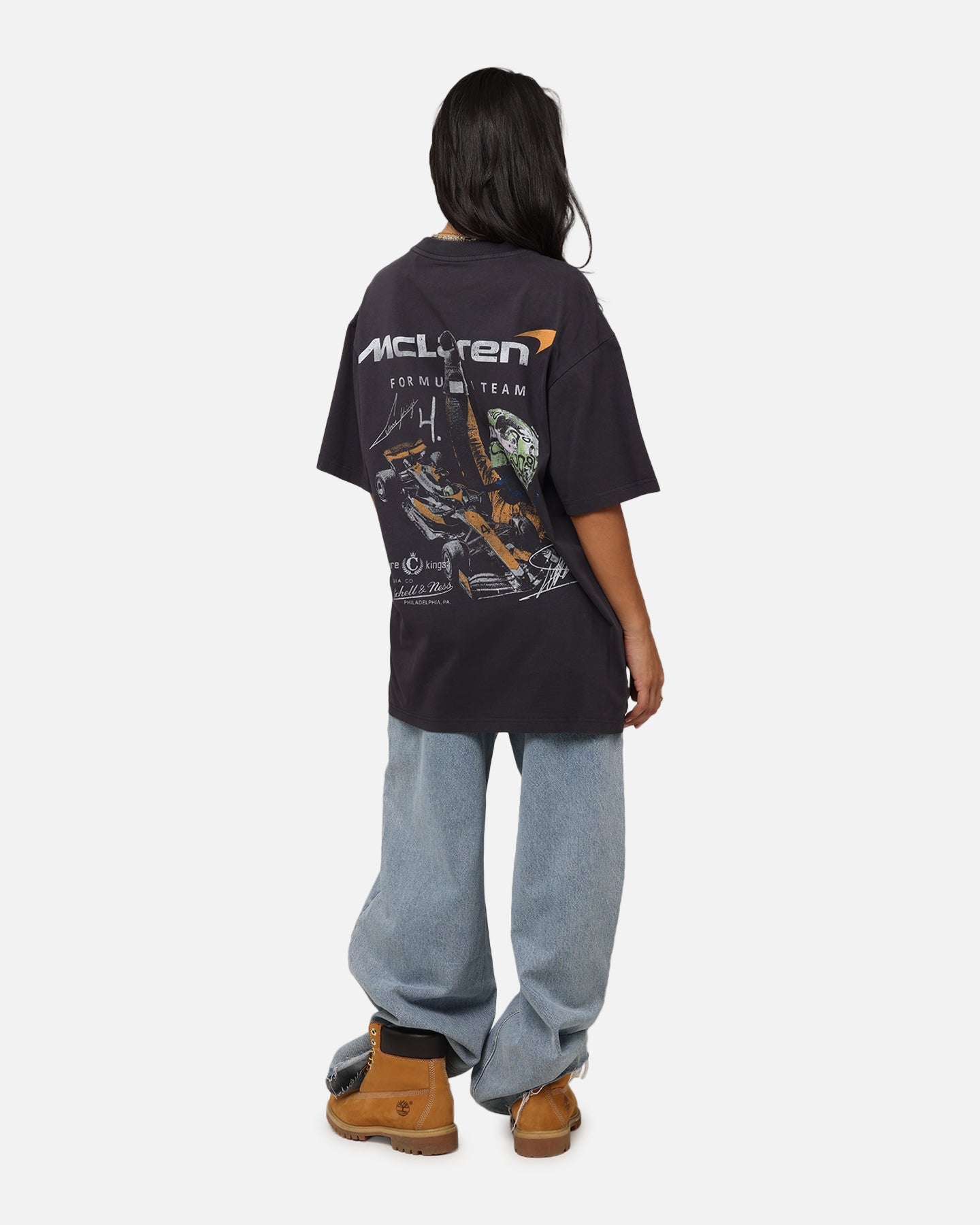 Mitchell & Ness X Mclaren Lando Norris Victory T-Shirt Faded Black Style001