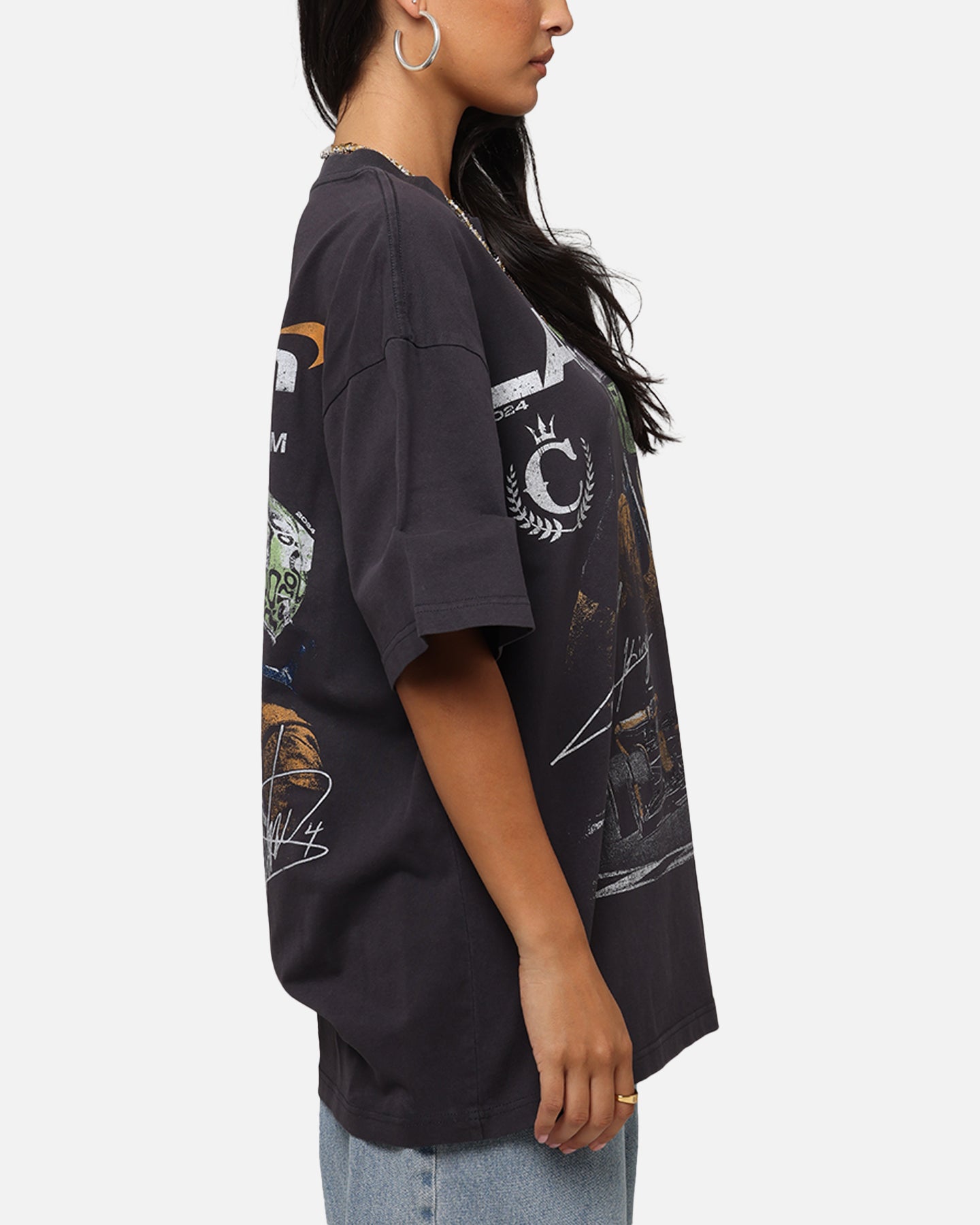Mitchell & Ness X Mclaren Lando Norris Victory T-Shirt Faded Black Style001