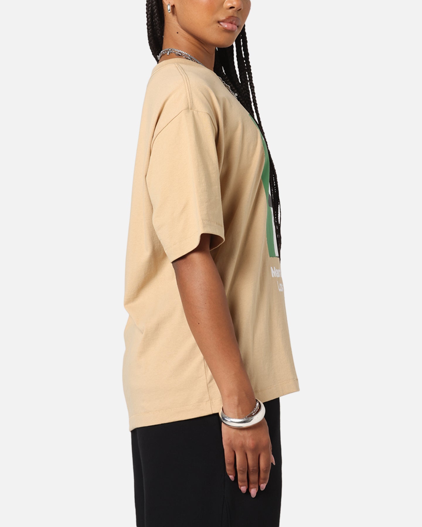 Market Illustrated Baseball T-Shirt Oatmilk Style001