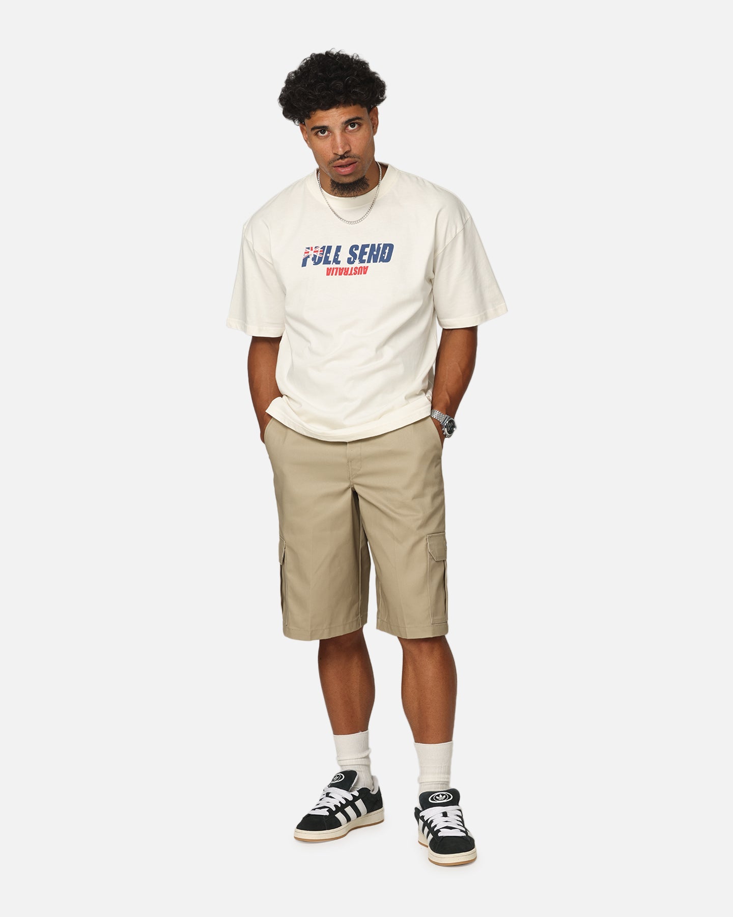 Full Send Aussie Send T-Shirt Off White
