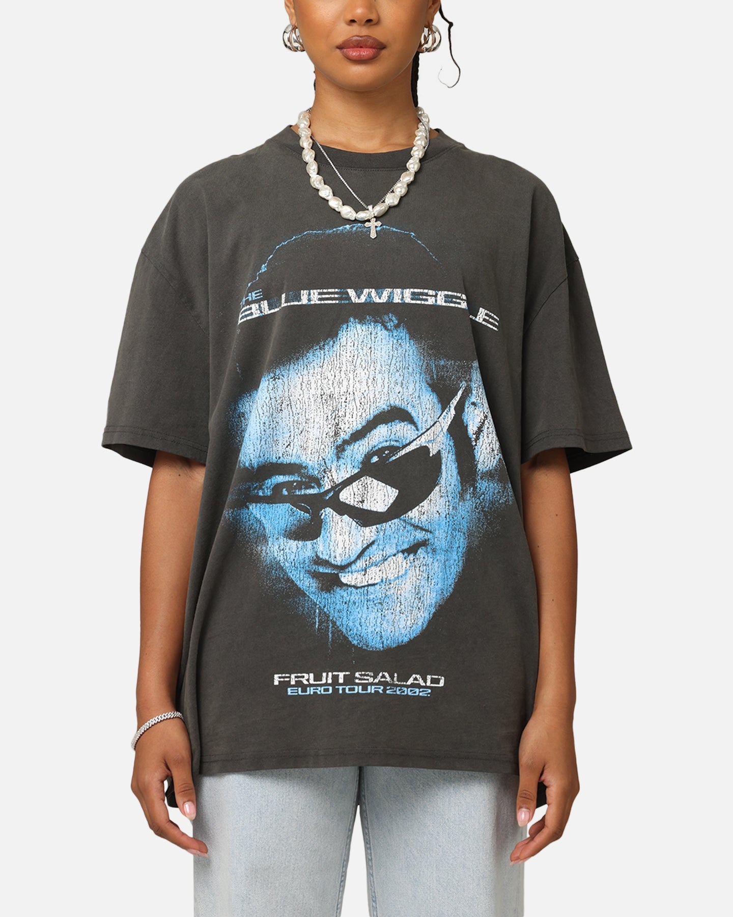 Goat Crew X The Wiggles Blue Wiggle Heavy T-Shirt Black Wash Style001