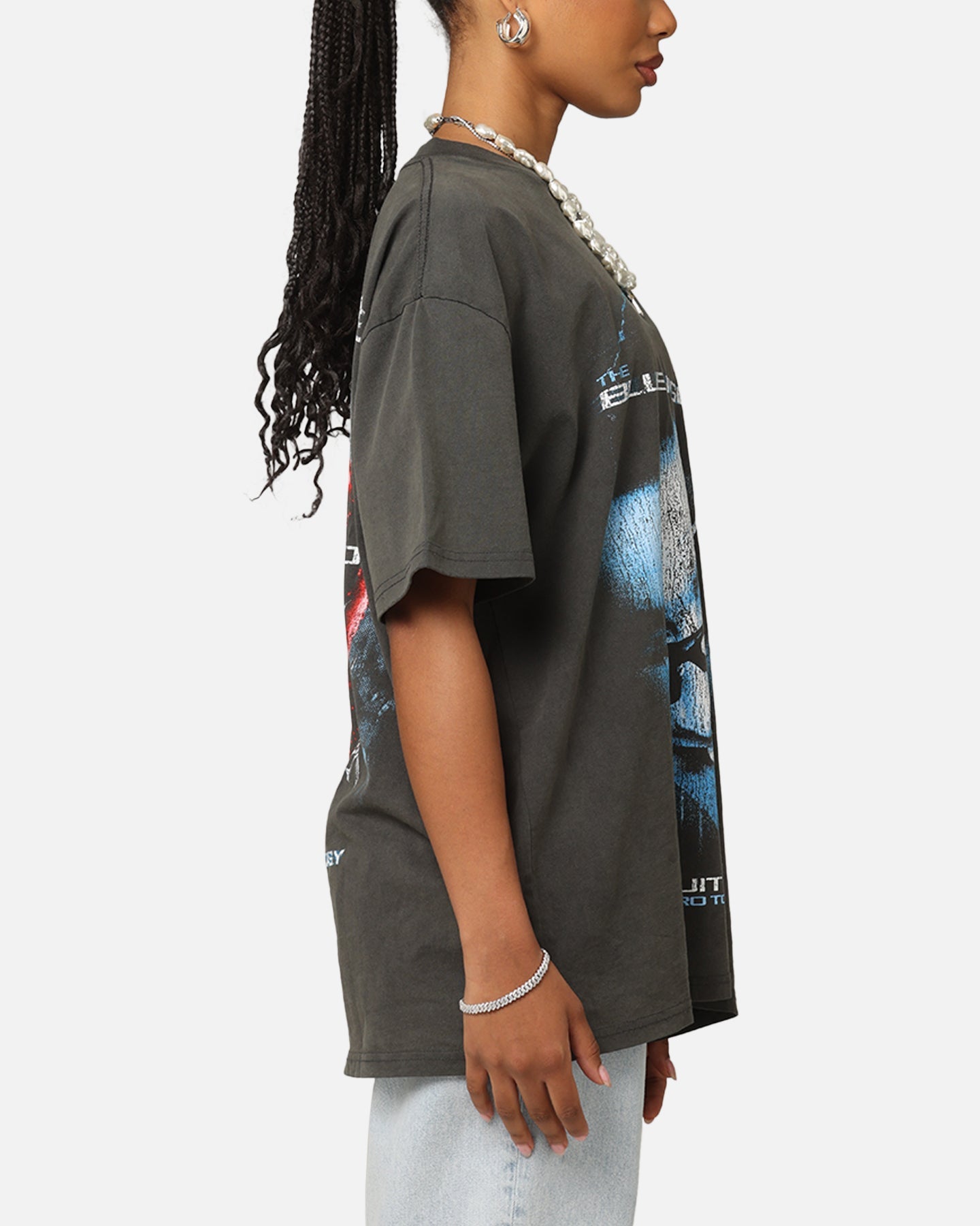 Goat Crew X The Wiggles Blue Wiggle Heavy T-Shirt Black Wash Style001