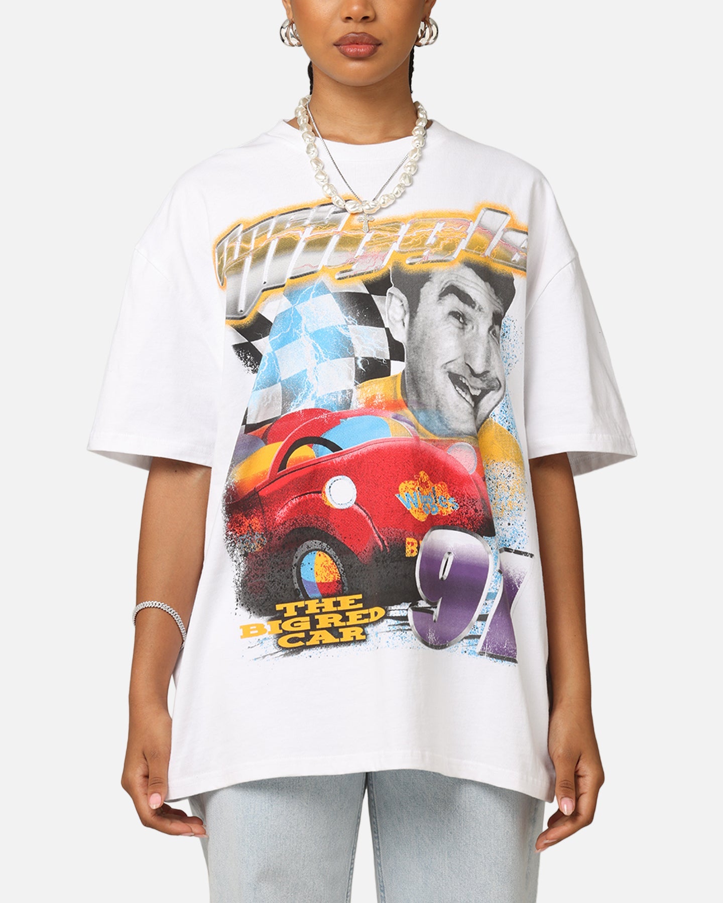 Goat Crew X The Wiggles Greg Wiggle Heavy T-Shirt White Style001