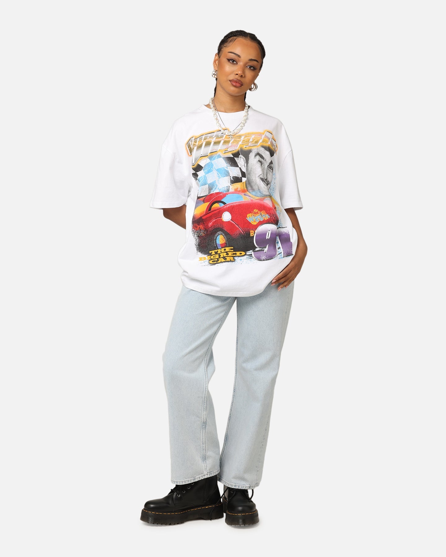 Goat Crew X The Wiggles Greg Wiggle Heavy T-Shirt White Style001