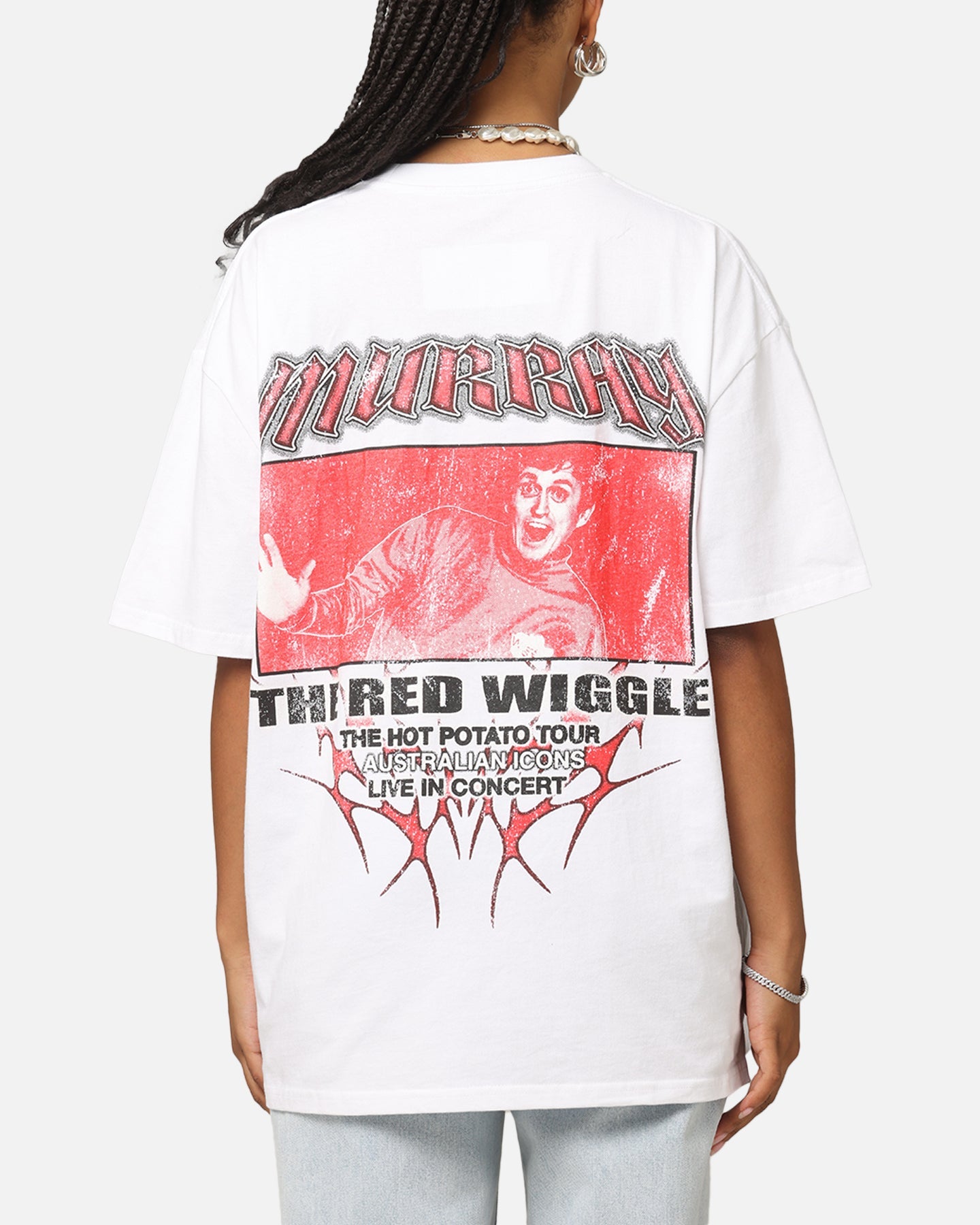 Goat Crew X The Wiggles Red Wiggle Heavy T-Shirt White Style001