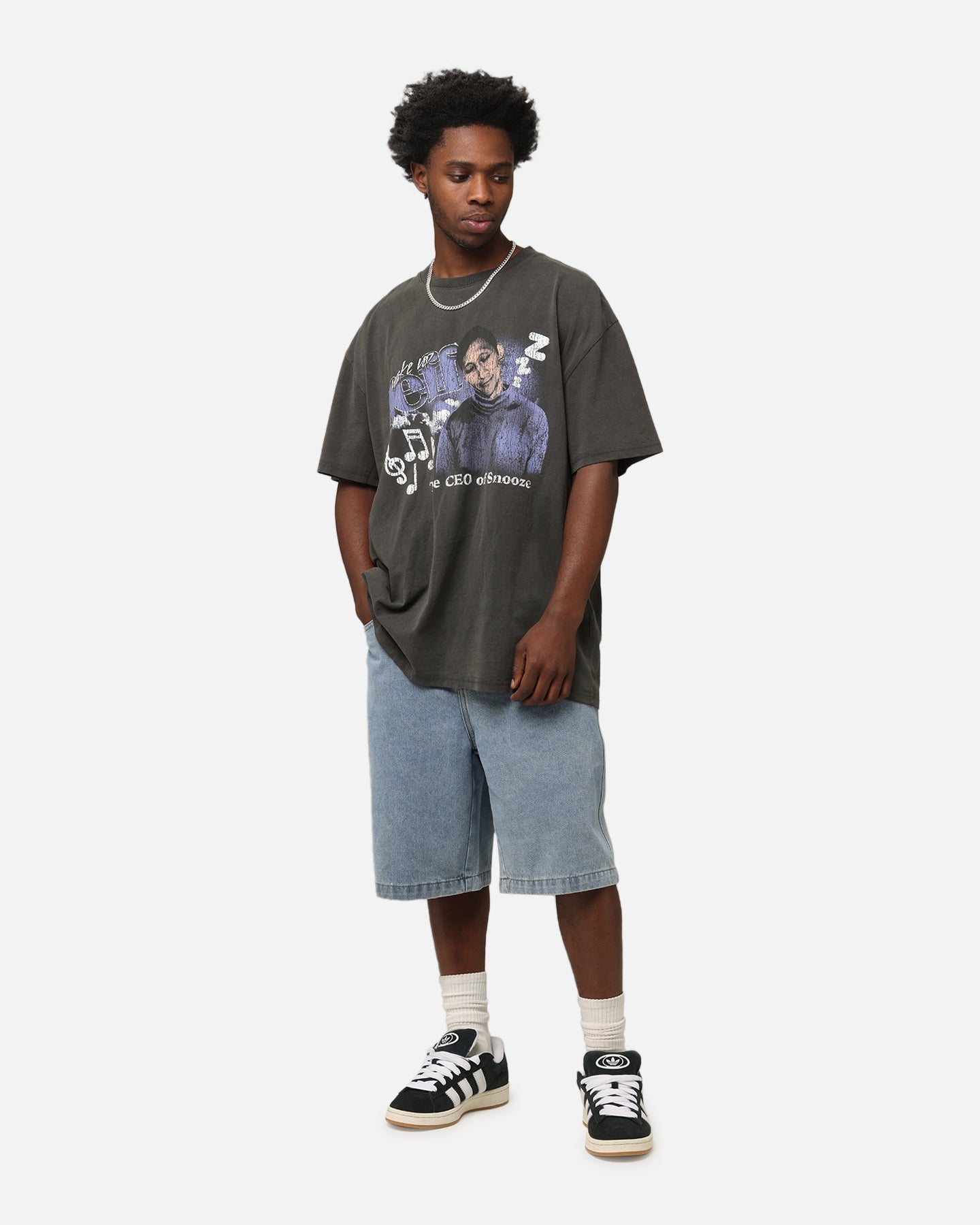 Goat Crew X The Wiggles Wake Up Jeff Heavy T-Shirt Black Wash