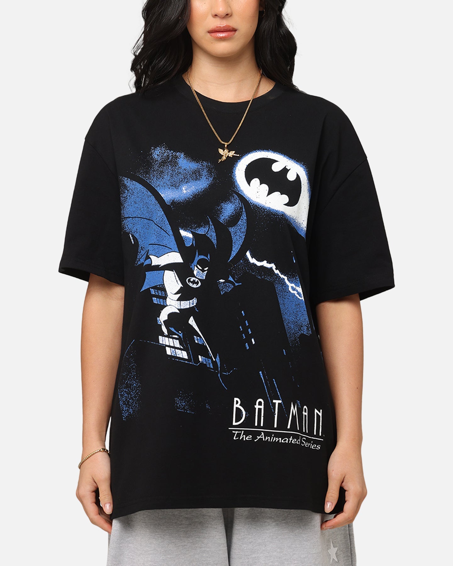 American Thrift X DC Batman The Animated Series Heavy T-Shirt Black Style001