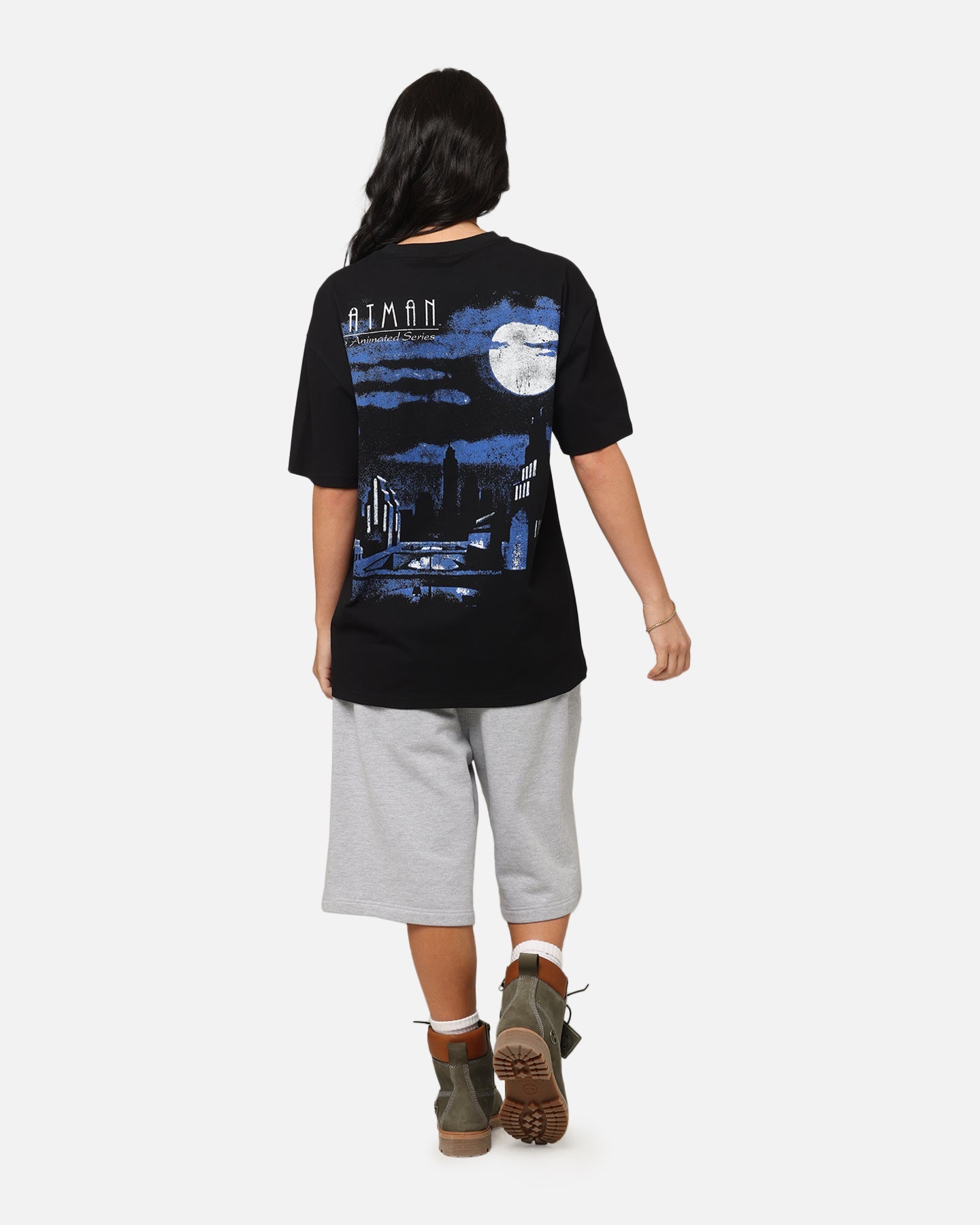 American Thrift X DC Batman The Animated Series Heavy T-Shirt Black Style001