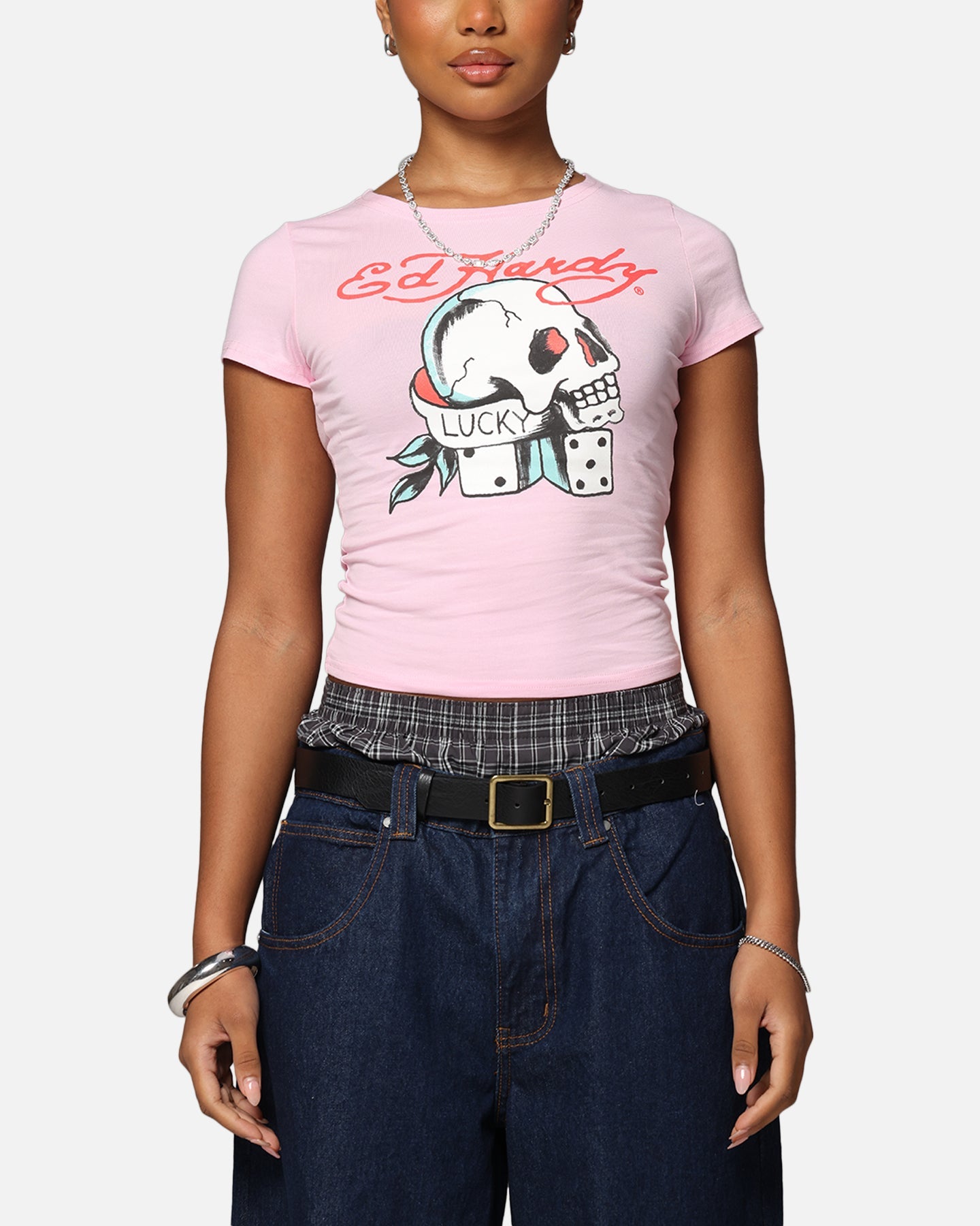 Ed Hardy Women's Lucky Baby T-Shirt Pink