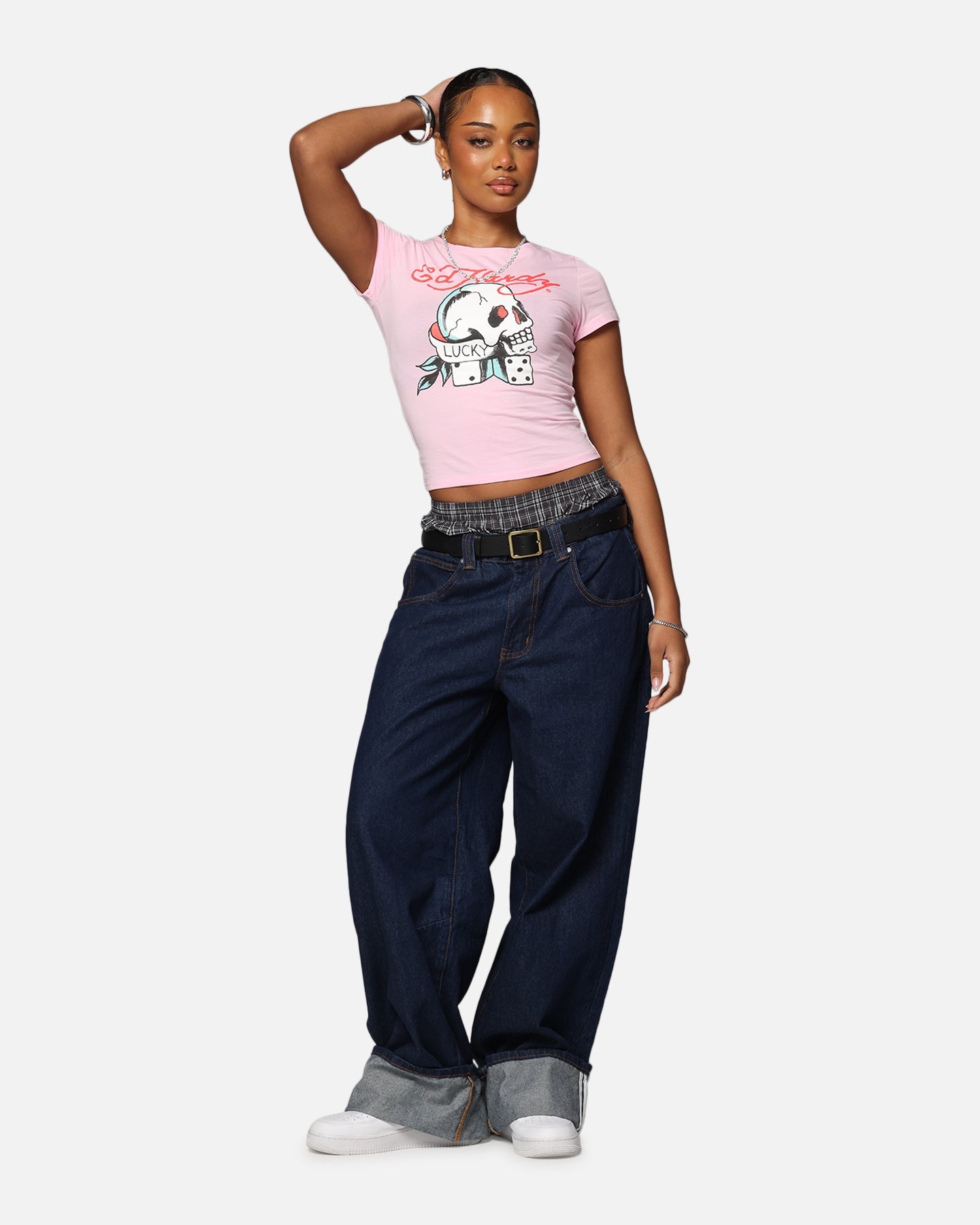 Ed Hardy Women's Lucky Baby T-Shirt Pink