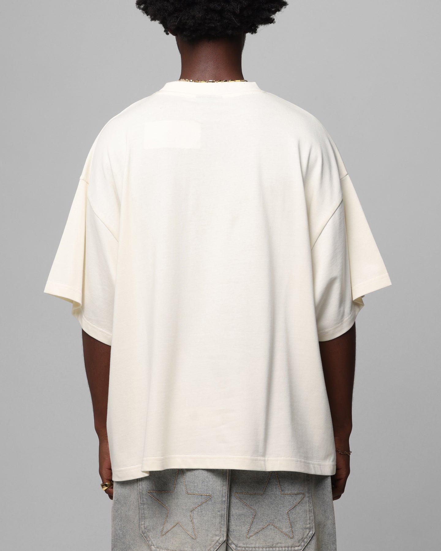 Loiter Arch Premium Boxy T-Shirt Off White