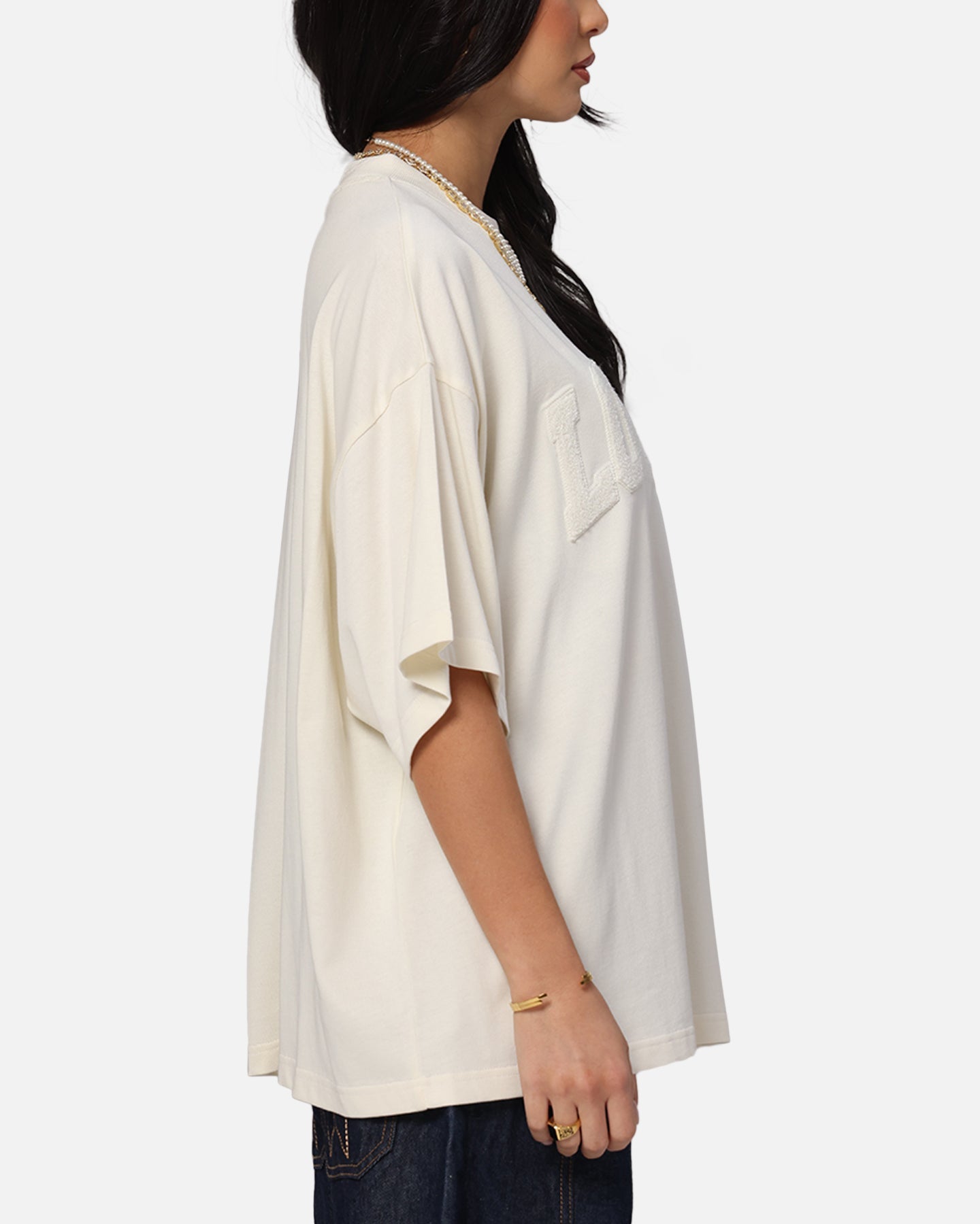 Loiter Arch Premium Boxy T-Shirt Off White Style001