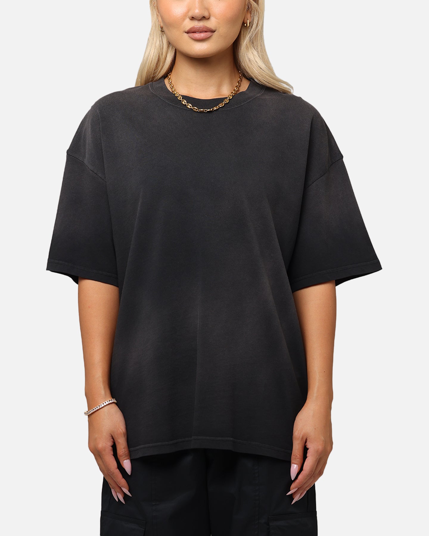 Culture Kings Sunfade T-Shirt Black Wash Style001