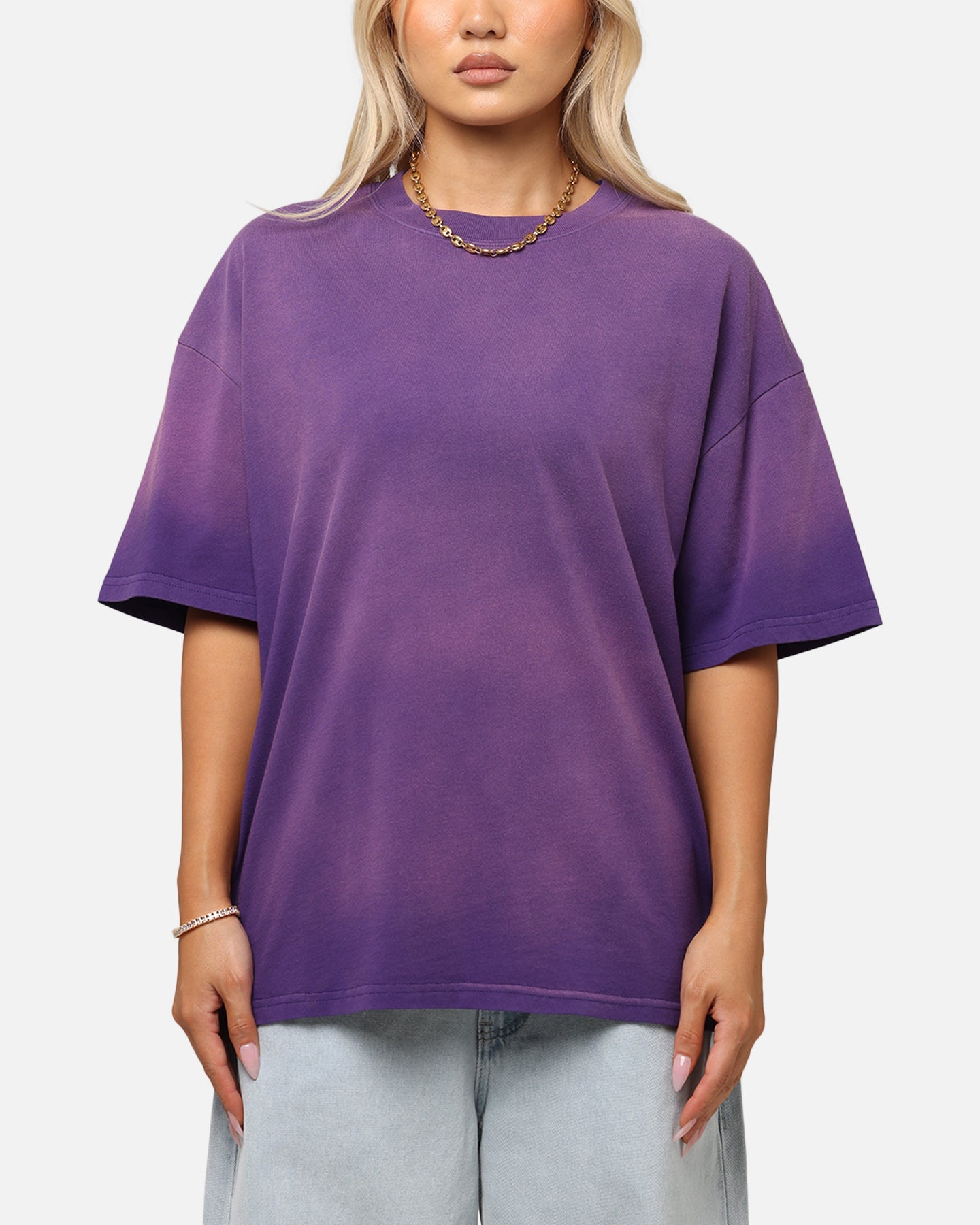 Culture Kings Sunfade T-Shirt Purple Style001