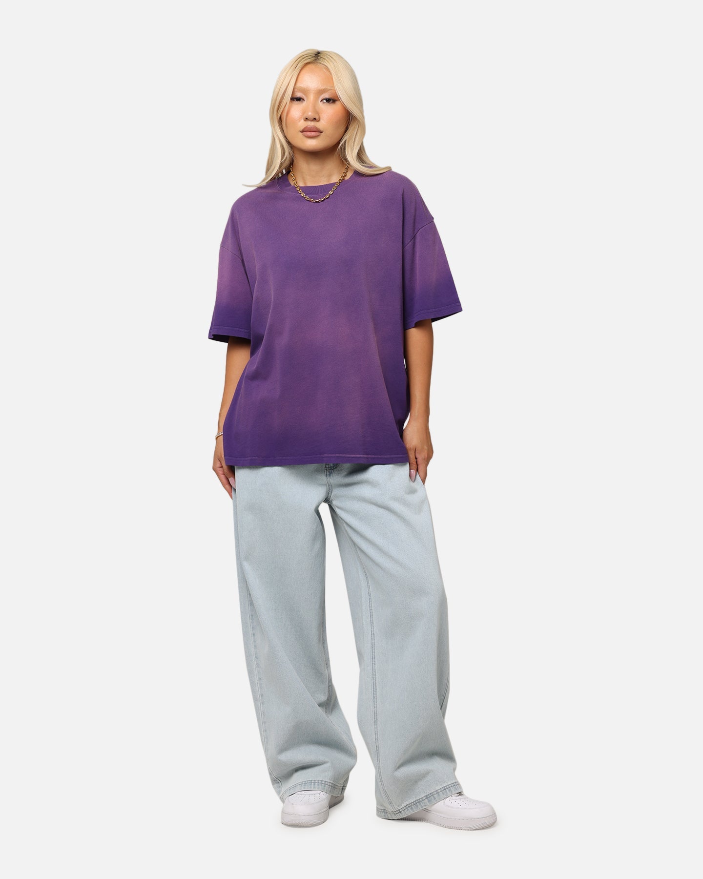 Culture Kings Sunfade T-Shirt Purple Style001