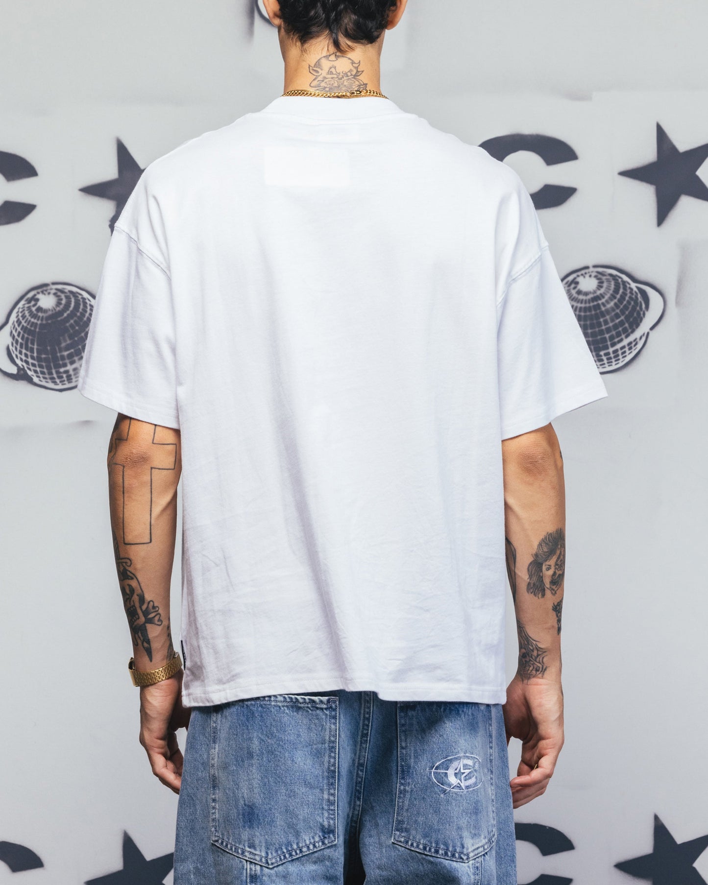 Carre Embroidered Graffiti T-Shirt White
