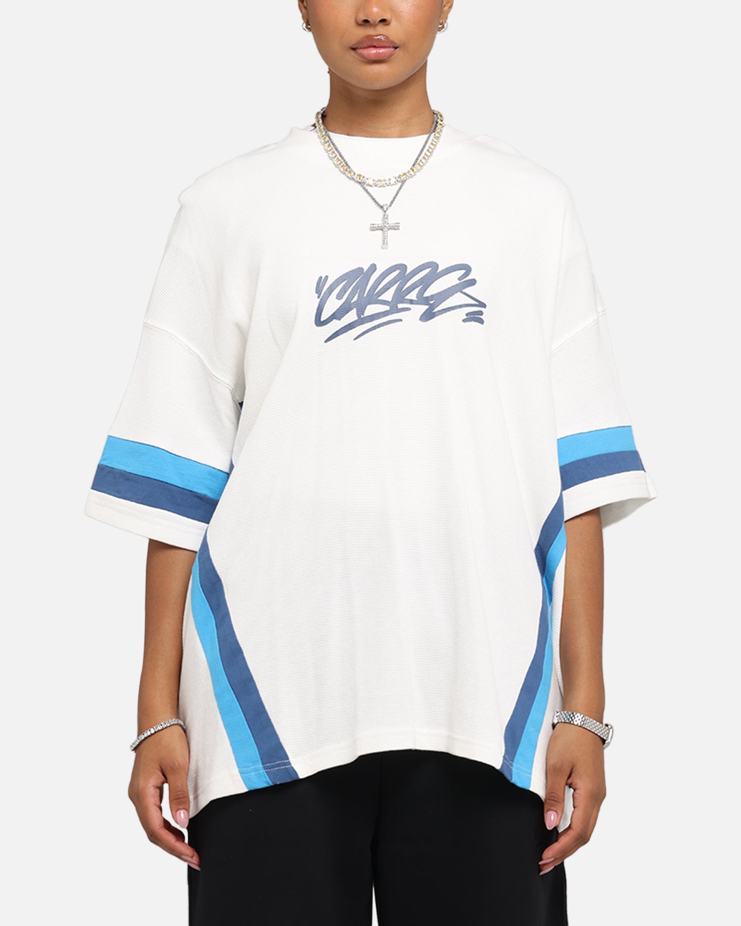 Carre Graffiti Waffle T-Shirt Off White Style001