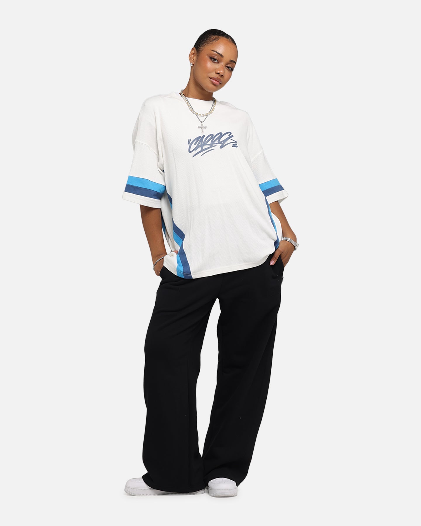 Carre Graffiti Waffle T-Shirt Off White Style001